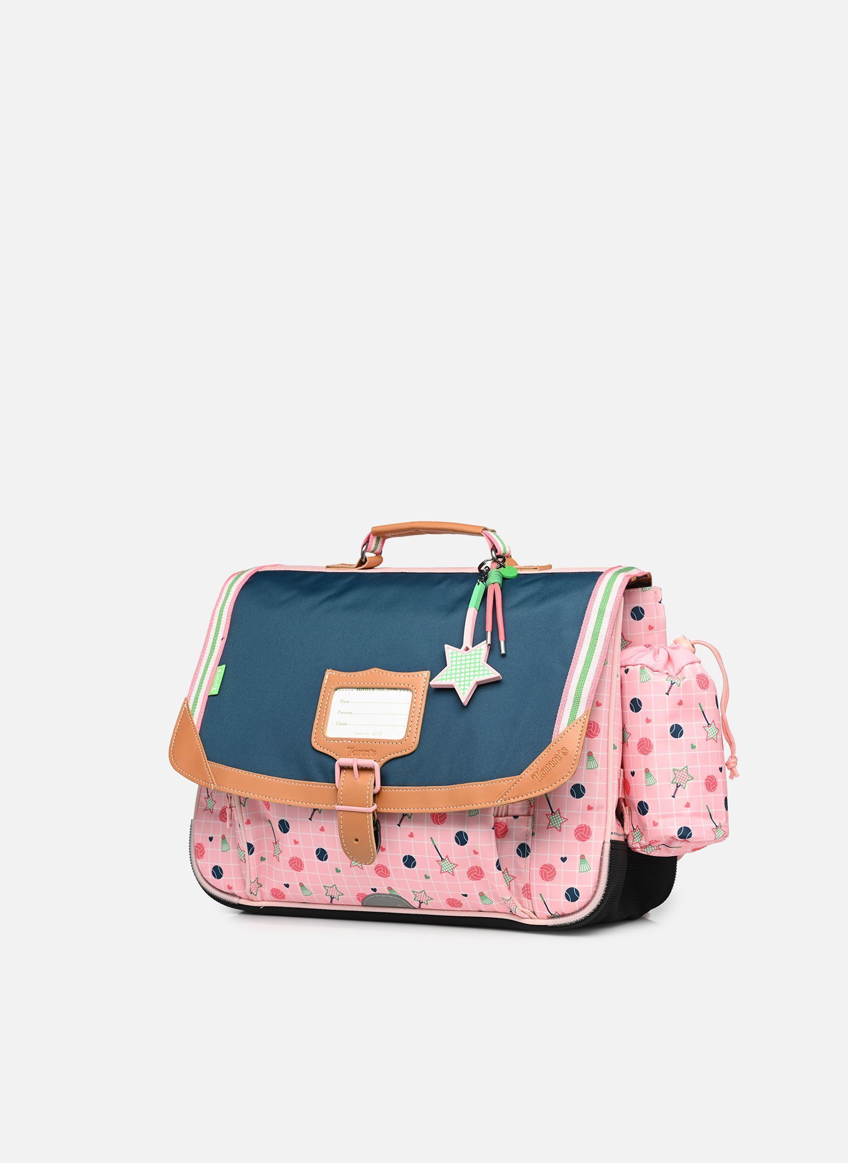 schooltassen Cartable 38 cm Caroline meisjes roze Tann's schooltassen Cartable 38 cm Caroline meisjes roze VERT/ROSE