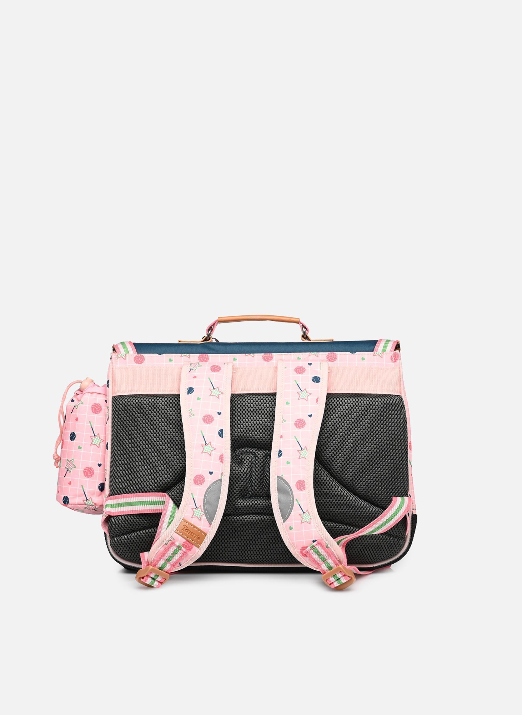 schooltassen Cartable 38 cm Caroline meisjes roze Tann's schooltassen Cartable 38 cm Caroline meisjes roze VERT/ROSE
