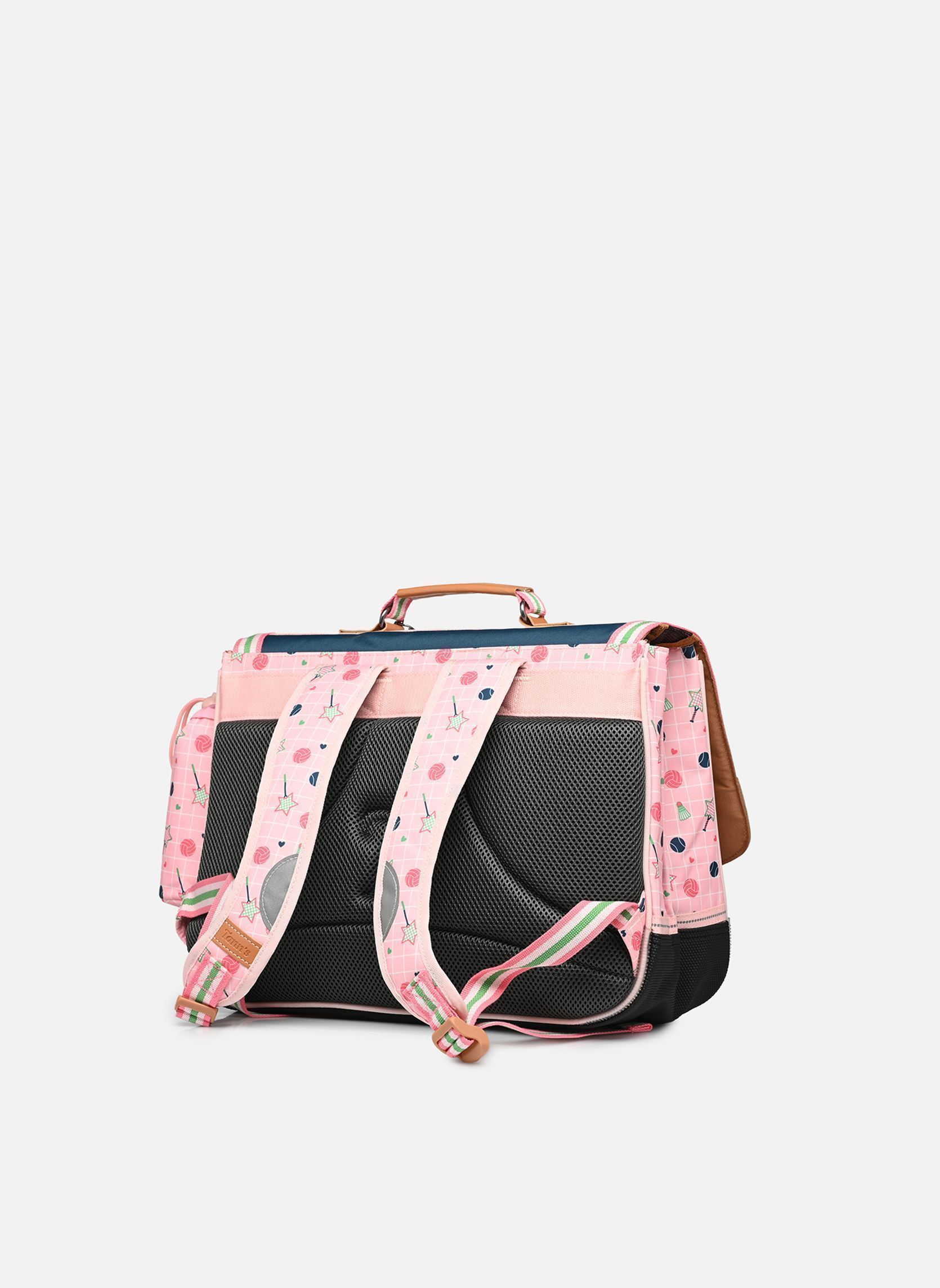 schooltassen Cartable 38 cm Caroline meisjes roze Tann's schooltassen Cartable 38 cm Caroline meisjes roze VERT/ROSE
