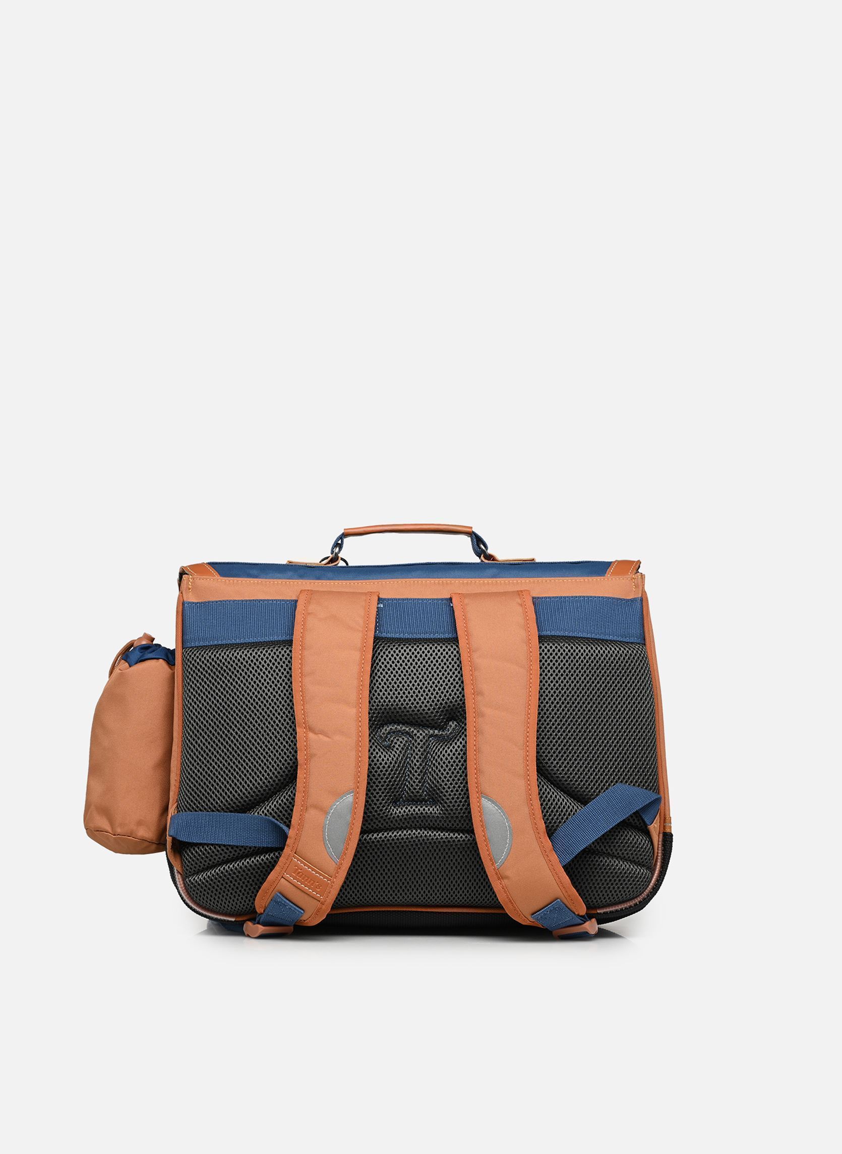 schooltassen Cartable 38 cm Nils jongens bruin Tann's schooltassen Cartable 38 cm Nils jongens bruin BLEU/BEIGE