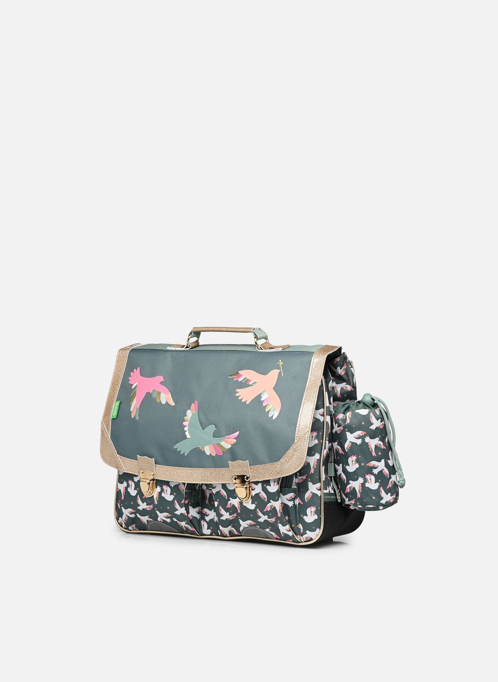 schooltassen Cartable 38 cm Noémie meisjes groen Tann's schooltassen Cartable 38 cm Noémie meisjes groen VERT