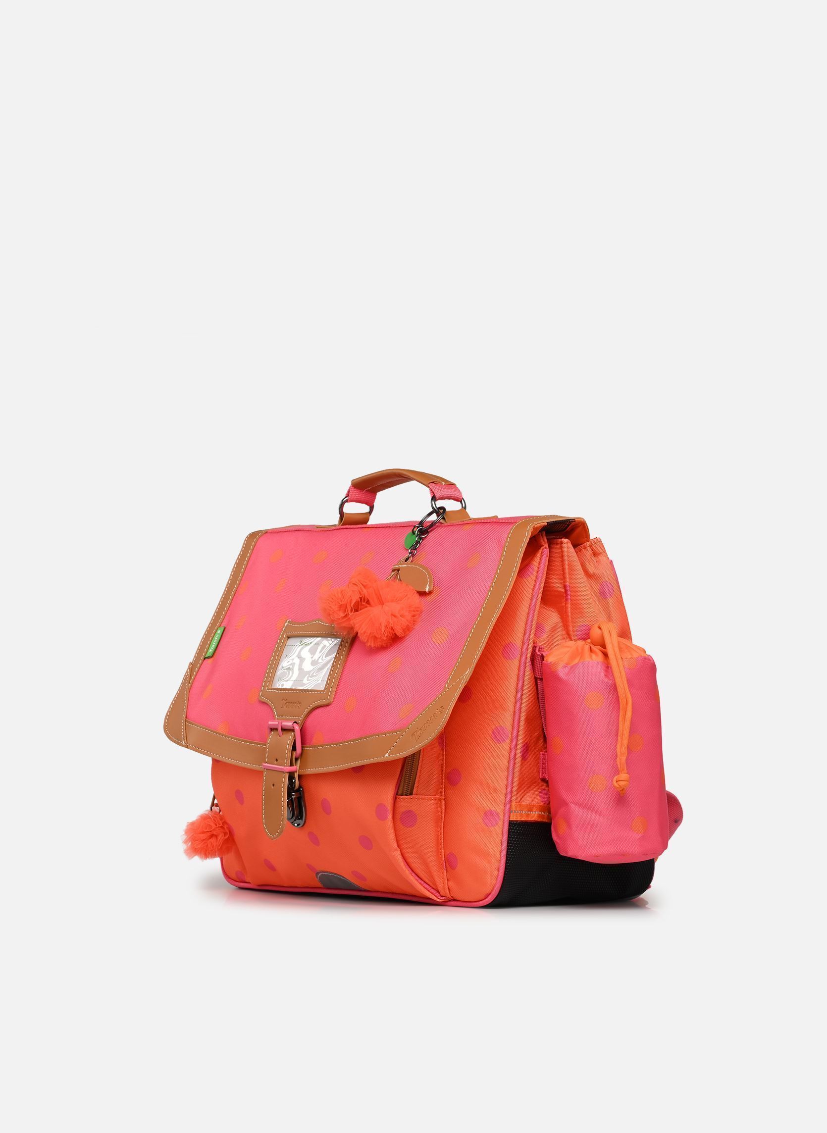 schooltassen Cartable 38 cm Sidonie meisjes roze Tann's schooltassen Cartable 38 cm Sidonie meisjes roze ROSE/ORANGE