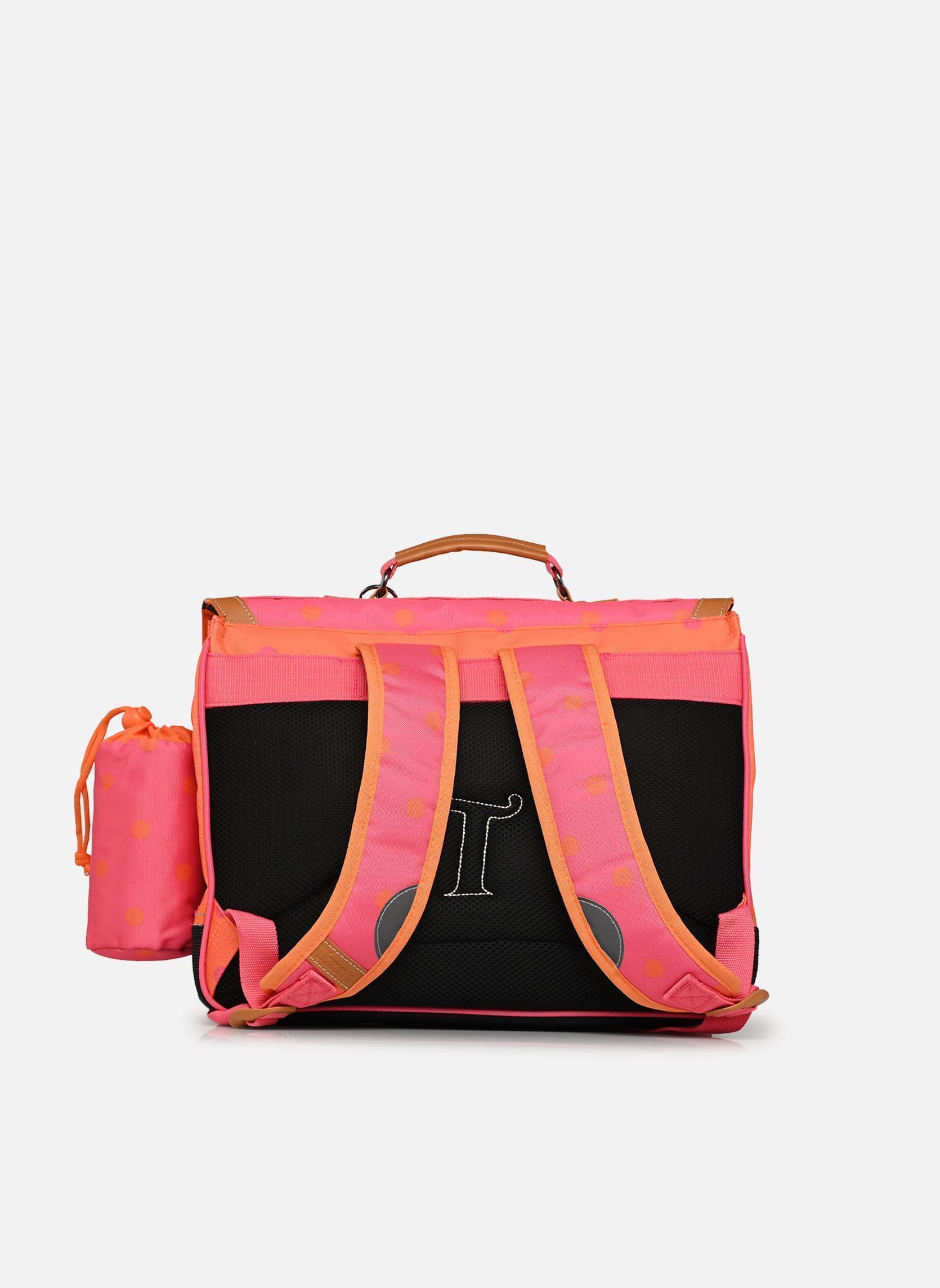 schooltassen Cartable 38 cm Sidonie meisjes roze Tann's schooltassen Cartable 38 cm Sidonie meisjes roze ROSE/ORANGE
