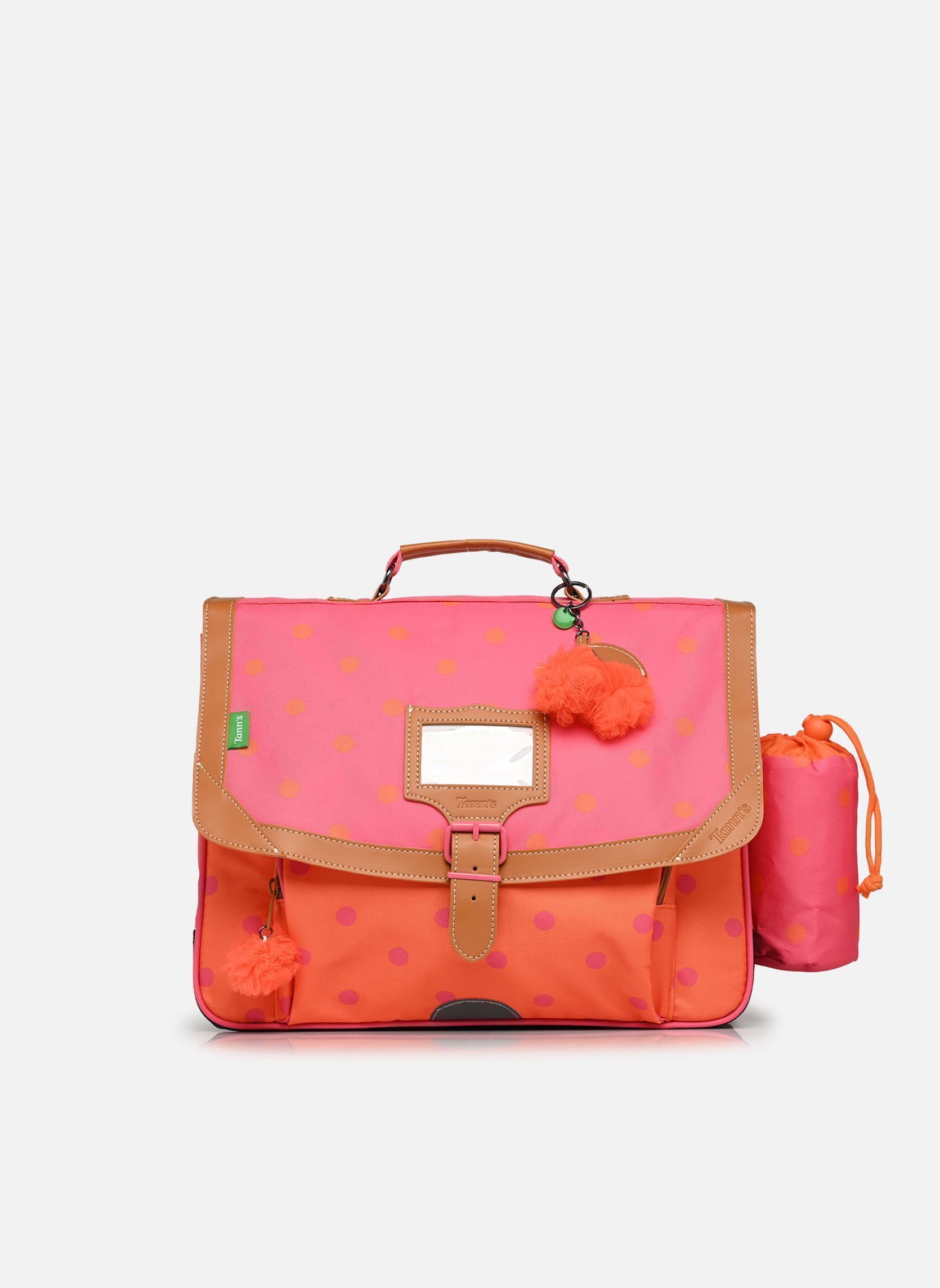 schooltassen Cartable 38 cm Sidonie meisjes roze Tann's schooltassen Cartable 38 cm Sidonie meisjes roze ROSE/ORANGE