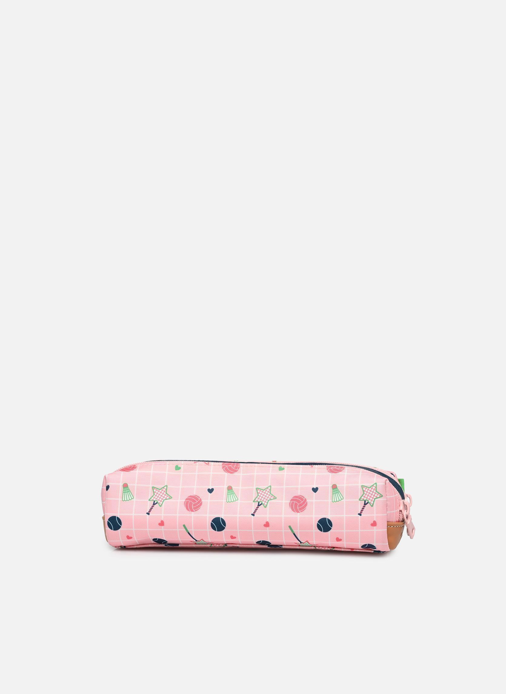 pennenzakken Trousse double Caroline meisjes roze Tann's pennenzakken Trousse double Caroline meisjes roze VERT/ROSE
