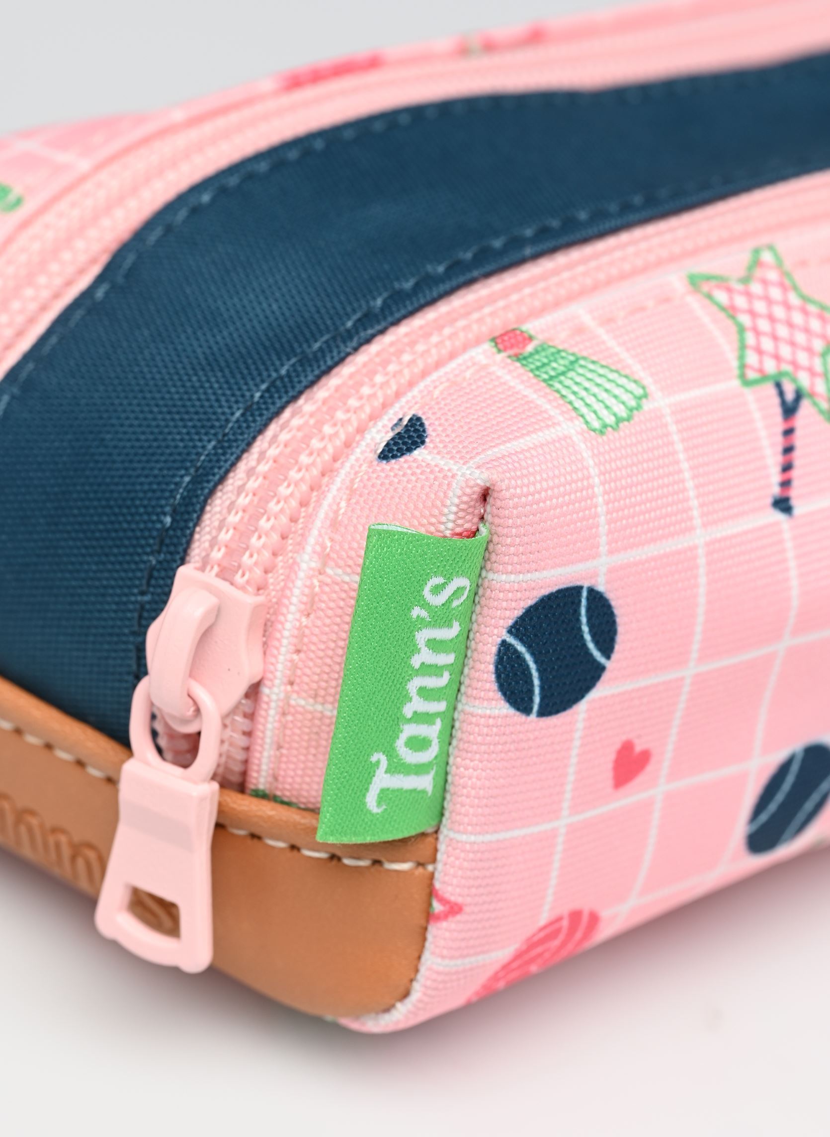 pennenzakken Trousse double Caroline meisjes roze Tann's pennenzakken Trousse double Caroline meisjes roze VERT/ROSE