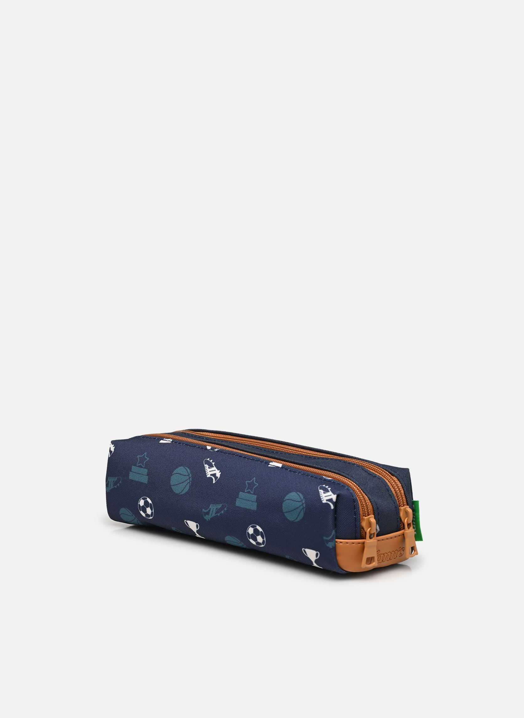 pennenzakken Trousse double Paco jongens blauw Tann's pennenzakken Trousse double Paco jongens blauw BLEU