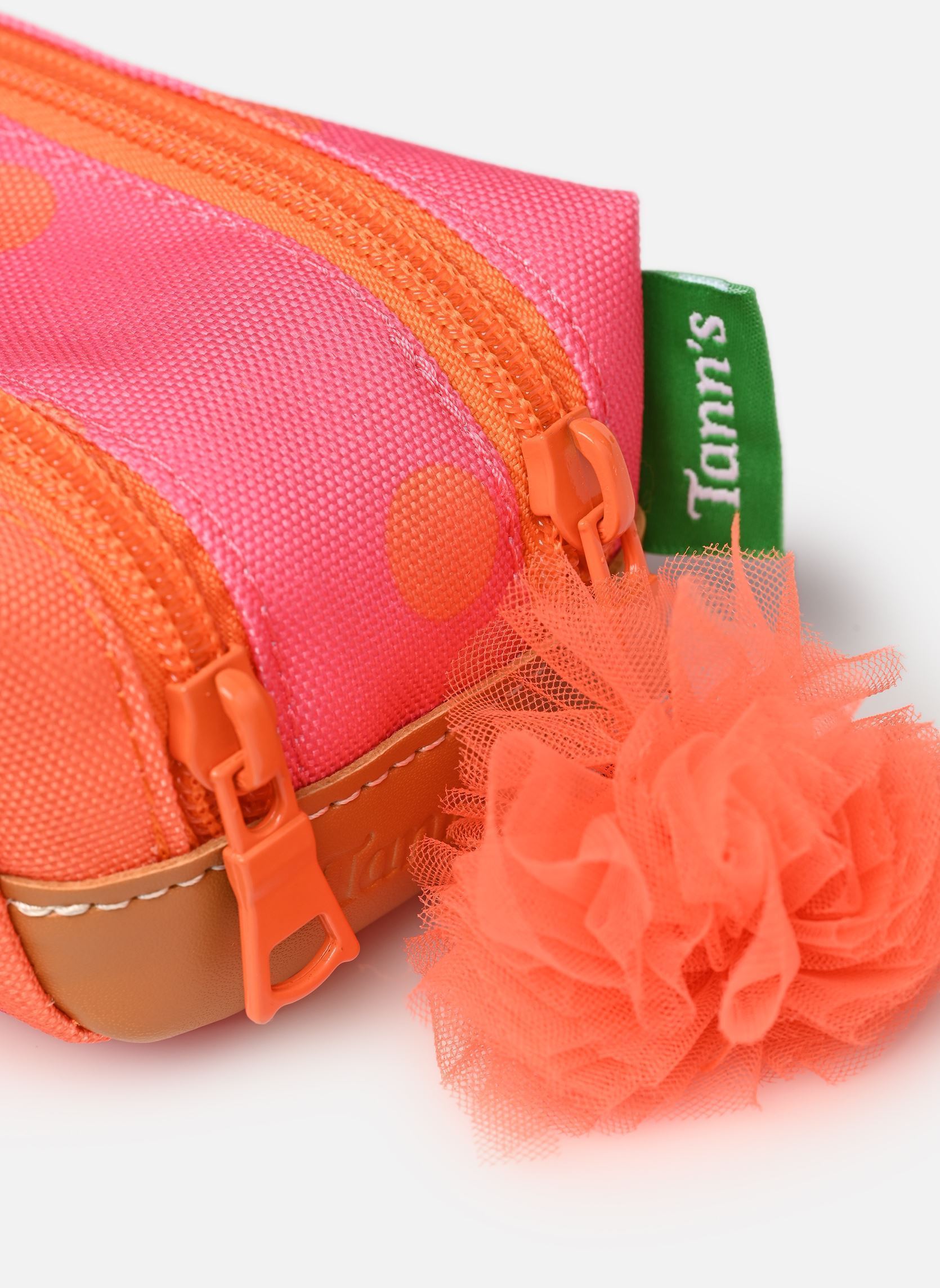 pennenzakken Trousse double Sidonie meisjes roze Tann's pennenzakken Trousse double Sidonie meisjes roze ROSE/ORANGE