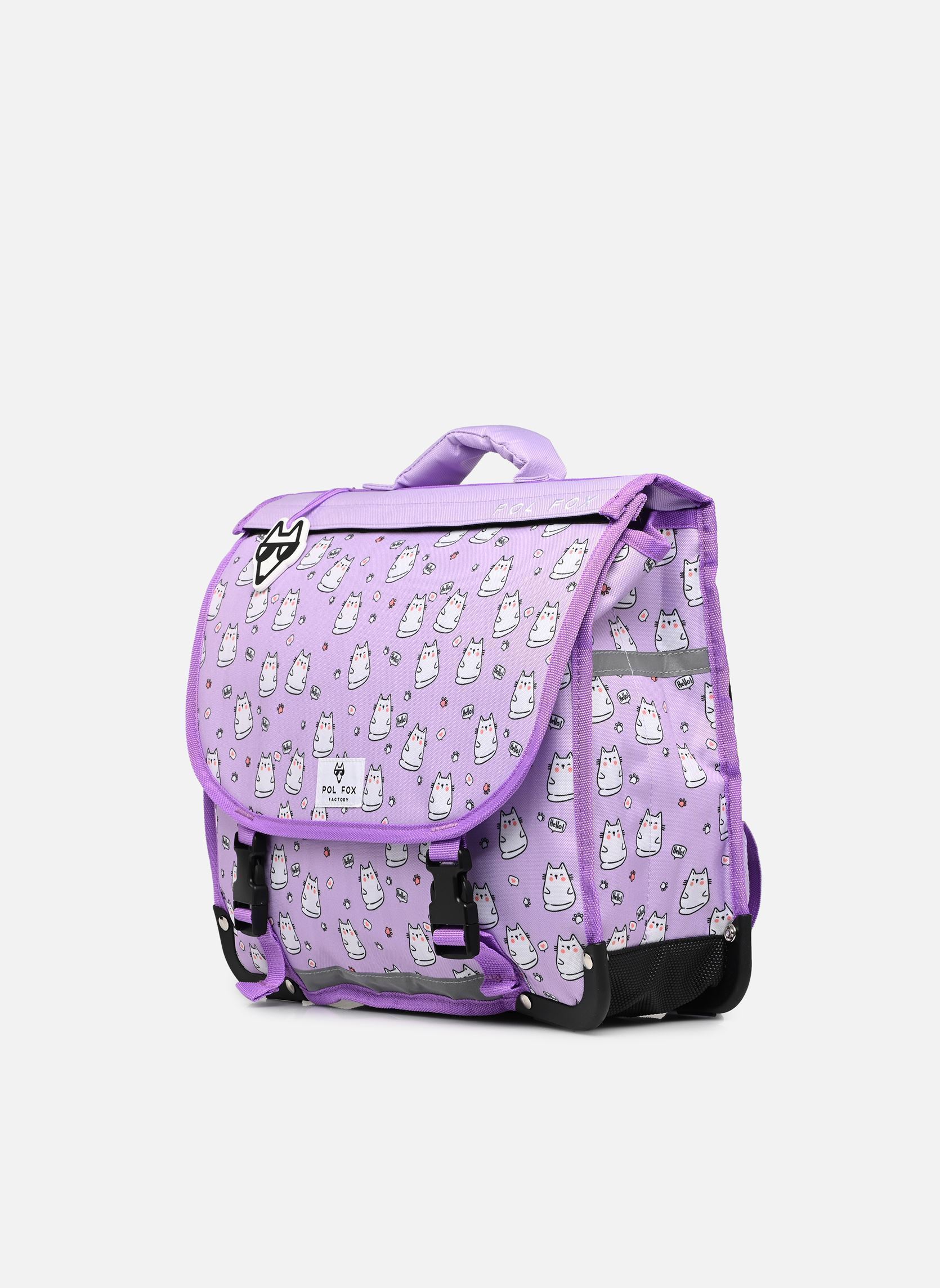 schooltassen Cartable 38 cm meisjes paars Pol Fox schooltassen Cartable 38 cm meisjes paars HELLO