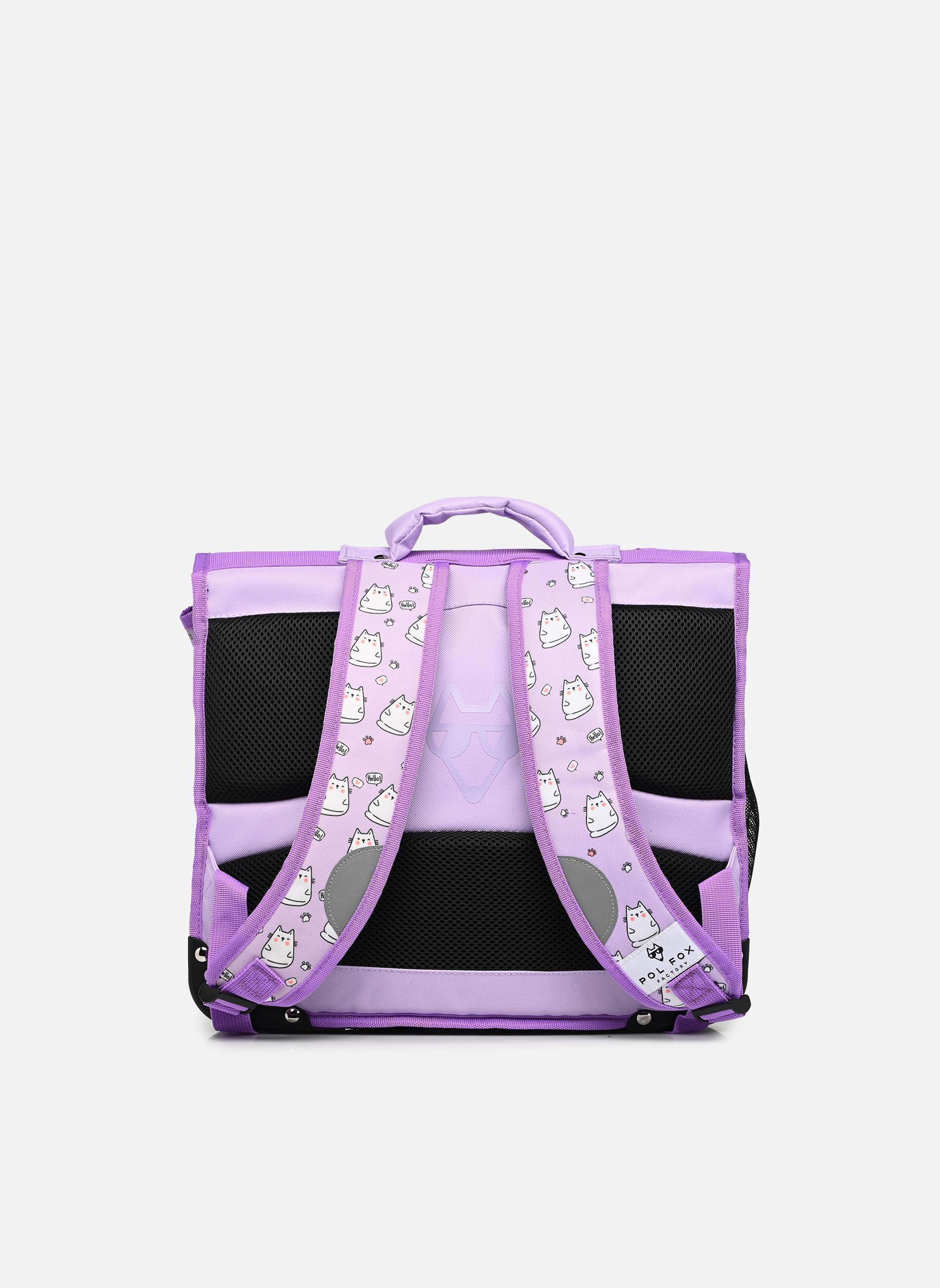 schooltassen Cartable 38 cm meisjes paars Pol Fox schooltassen Cartable 38 cm meisjes paars HELLO