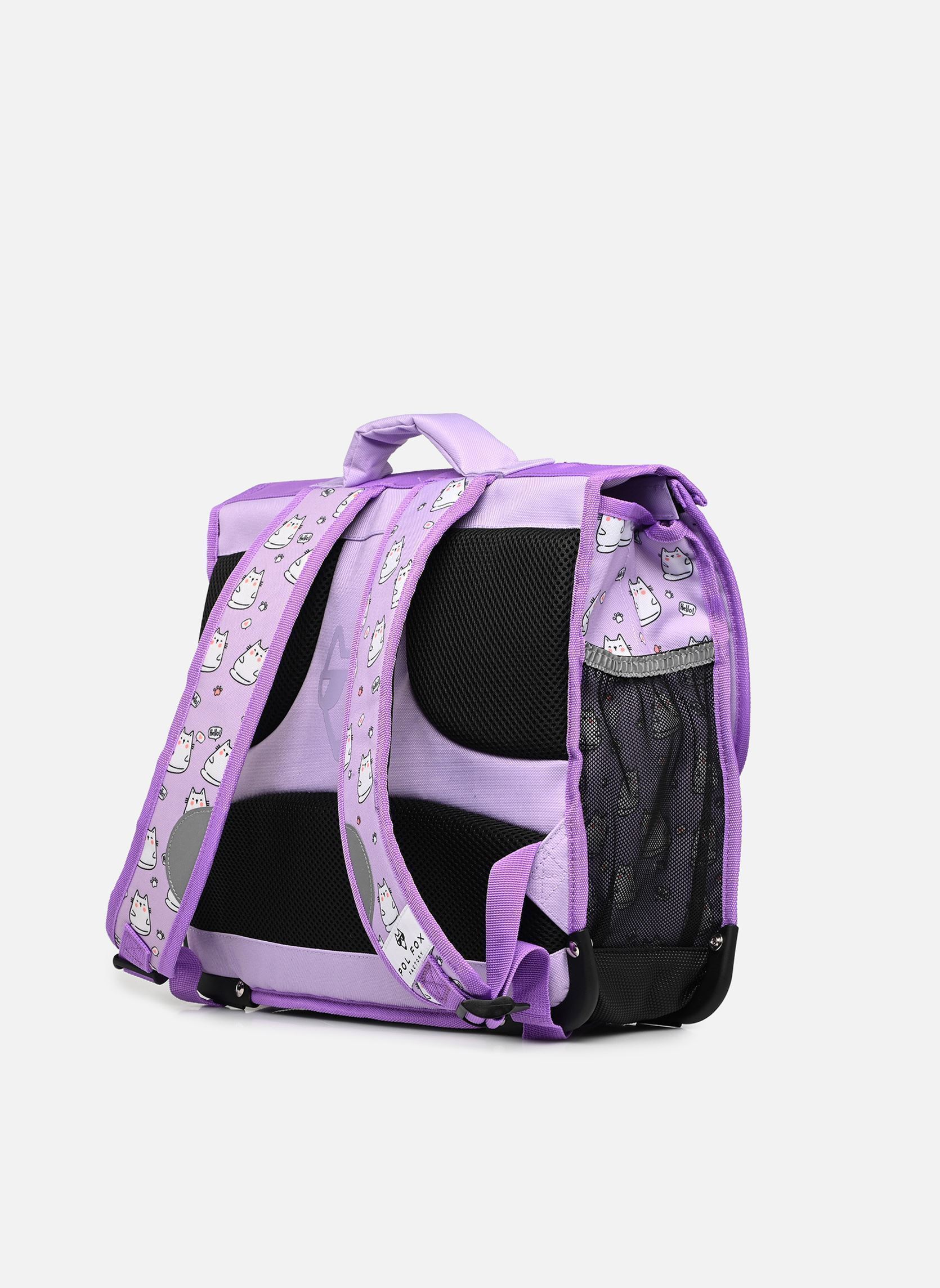 schooltassen Cartable 38 cm meisjes paars Pol Fox schooltassen Cartable 38 cm meisjes paars HELLO