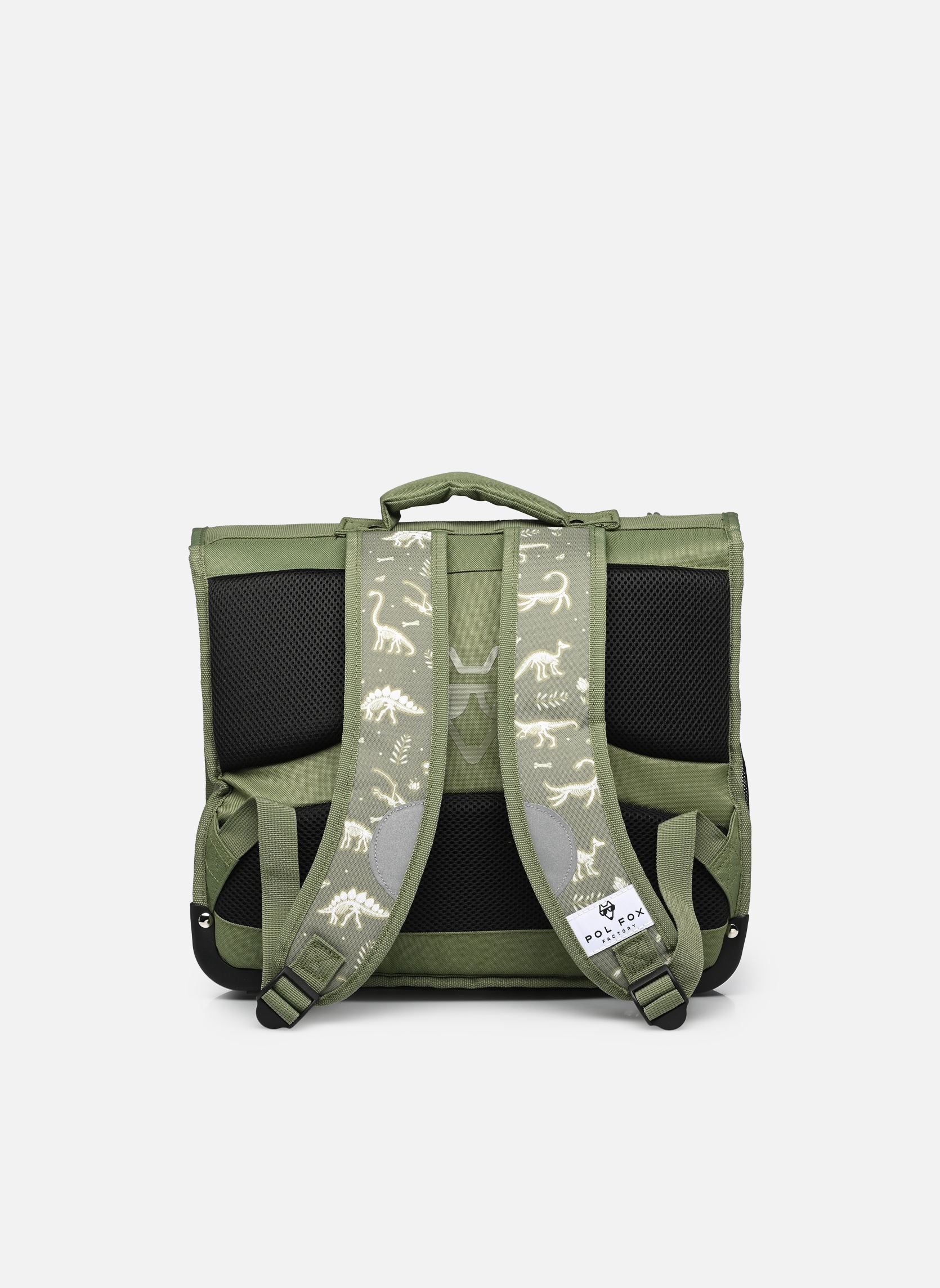 schooltassen Cartable 38 cm jongens groen Pol Fox schooltassen Cartable 38 cm jongens groen JURASSIC