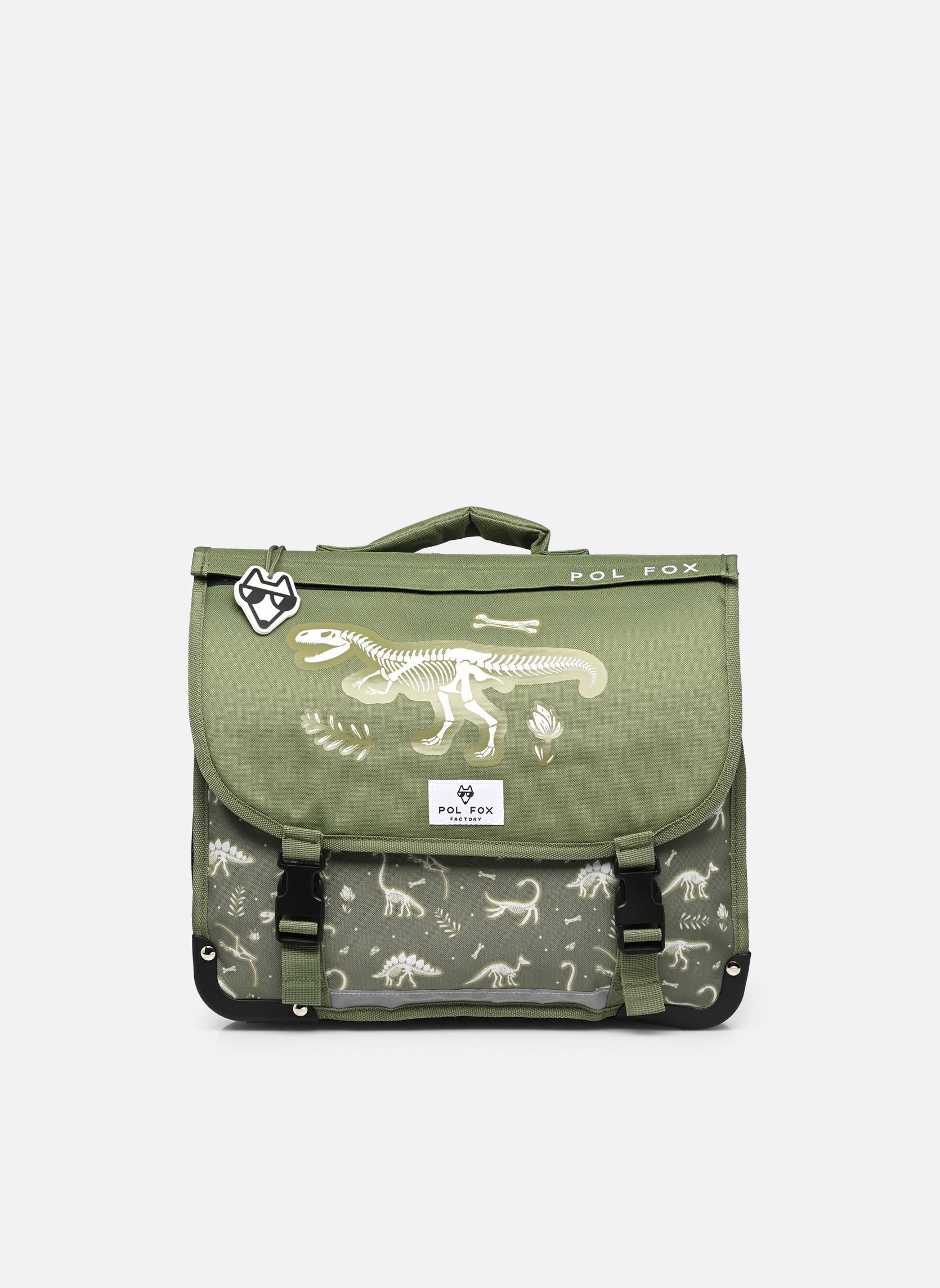 schooltassen Cartable 38 cm jongens groen Pol Fox schooltassen Cartable 38 cm jongens groen JURASSIC