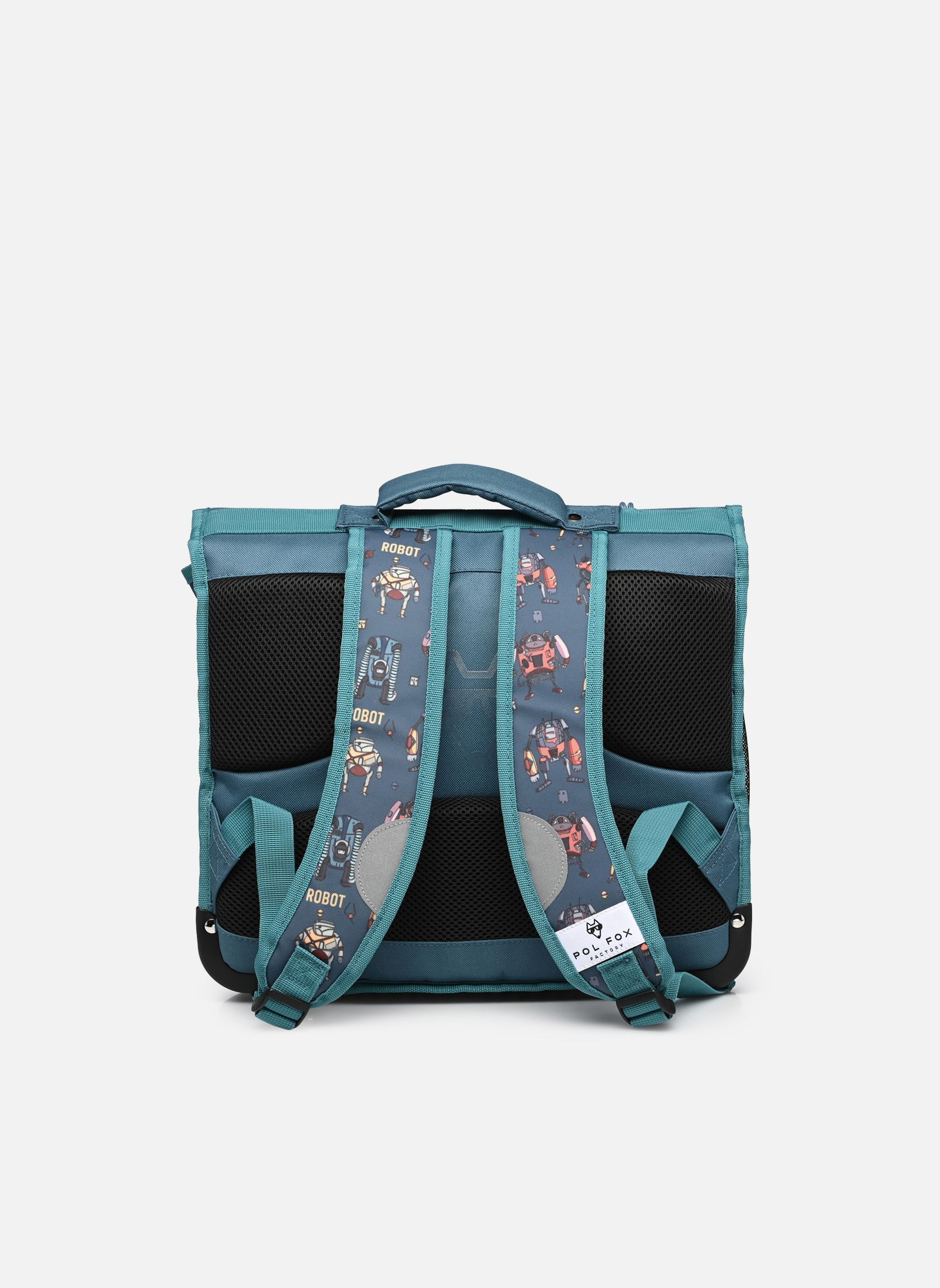 schooltassen Cartable 38 cm jongens blauw Pol Fox schooltassen Cartable 38 cm jongens blauw ROBOT