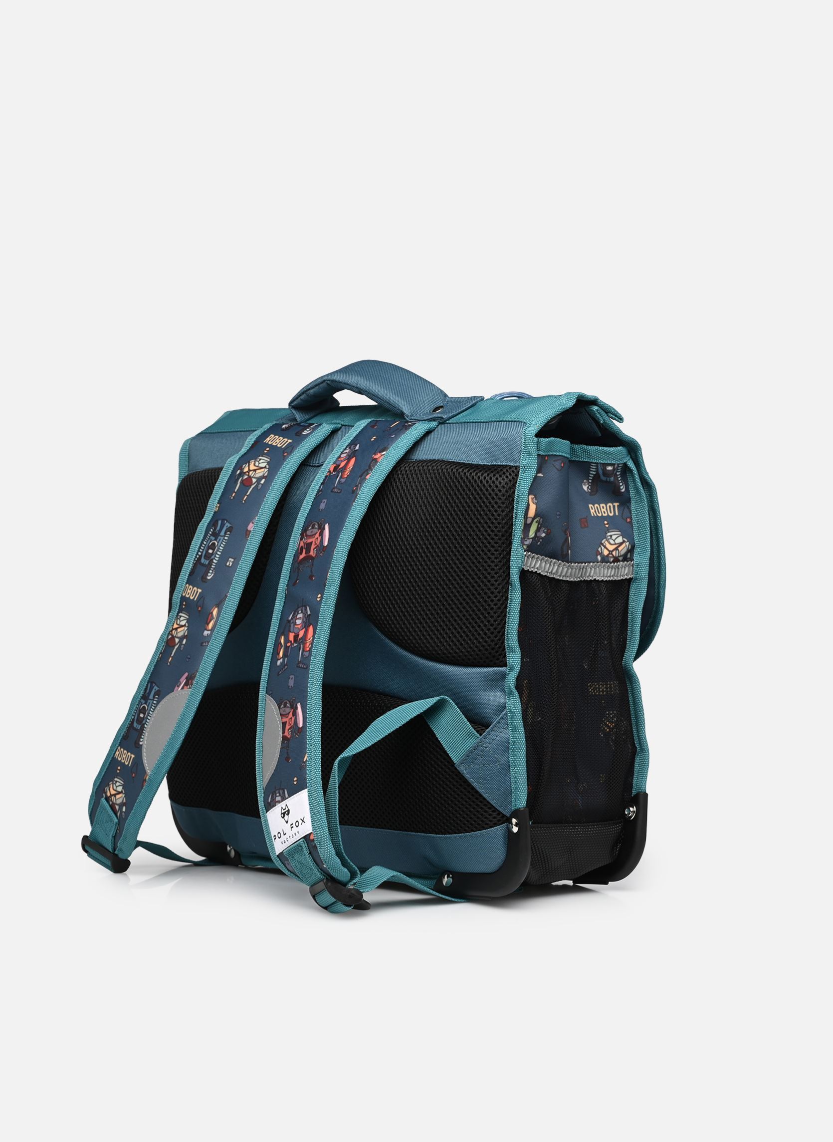 schooltassen Cartable 38 cm jongens blauw Pol Fox schooltassen Cartable 38 cm jongens blauw ROBOT