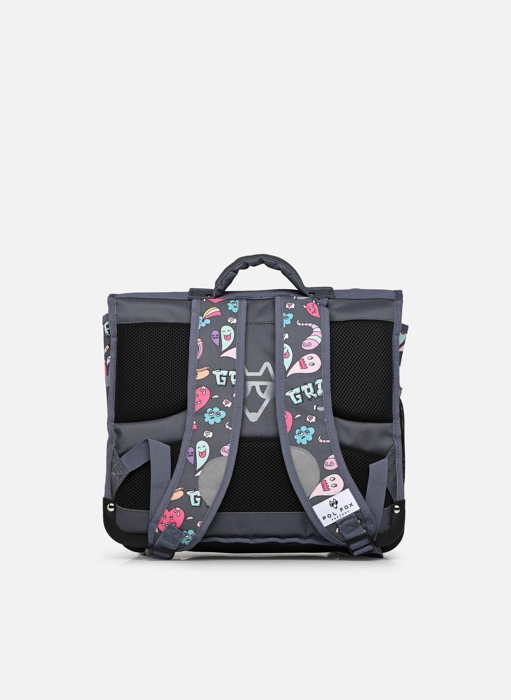 schooltassen Cartable 38 cm jongens grijs Pol Fox schooltassen Cartable 38 cm jongens grijs SREET ART