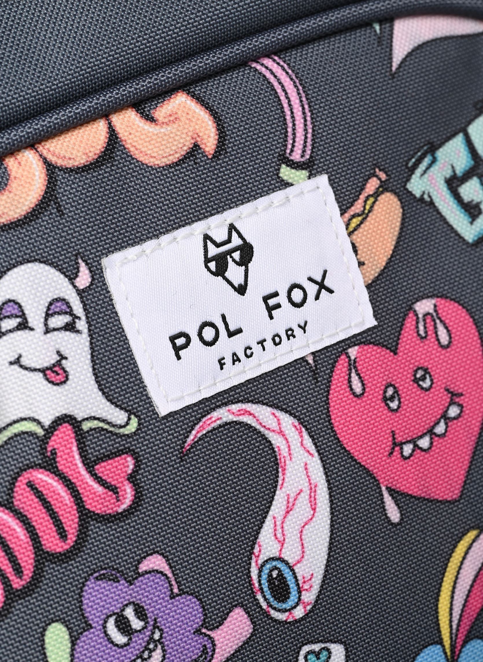 schooltassen Sac à dos 2 compartiments jongens grijs Pol Fox schooltassen Sac à dos 2 compartiments jongens grijs SREET ART
