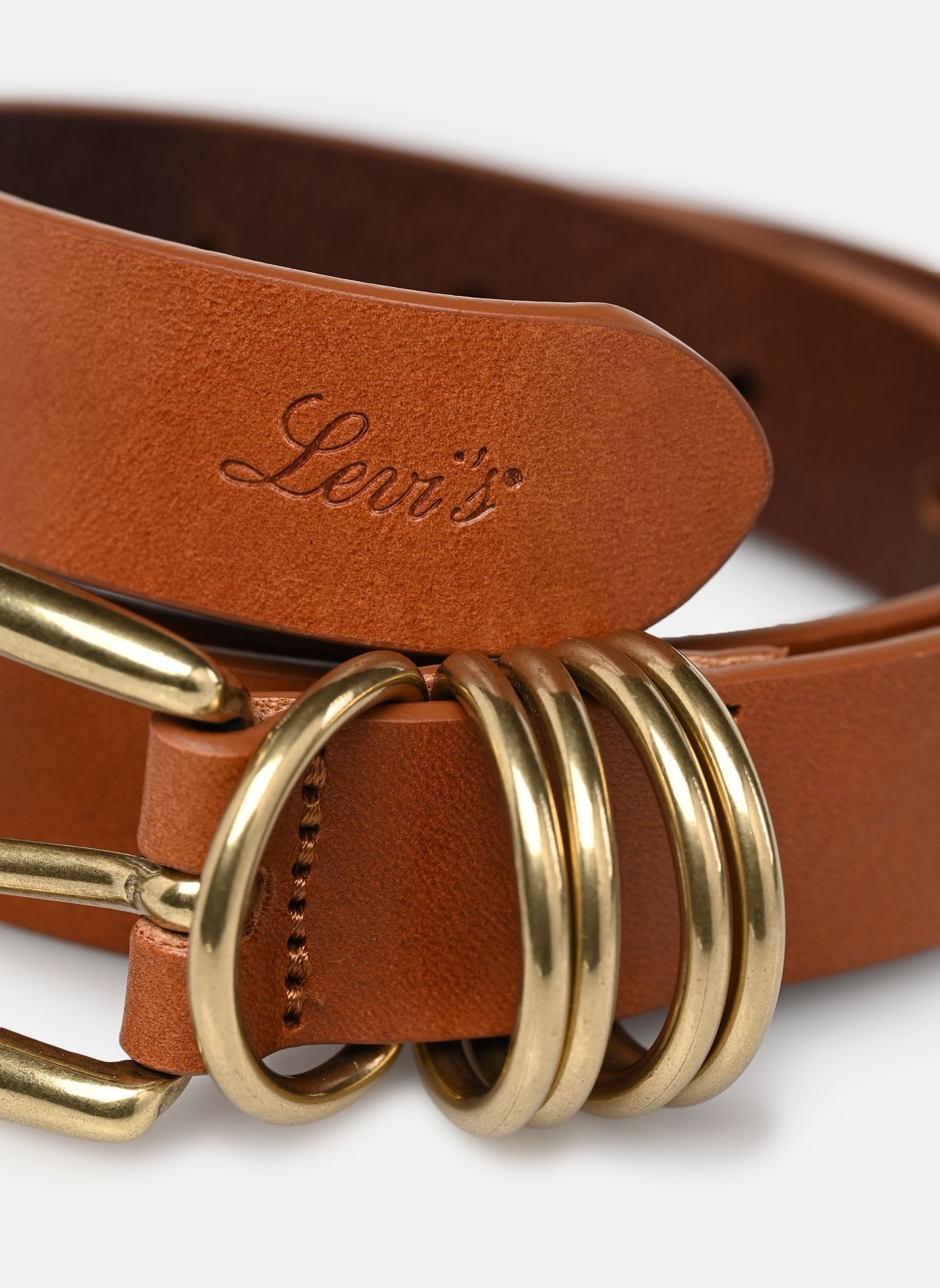 Ceintures Lyla Ring Belt-007ZK femme marron Levi's Ceintures Lyla Ring Belt-007ZK femme marron MOCHA BISQUE