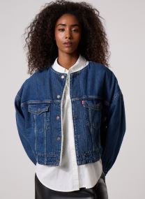Jacken und Mäntel Collarless Crop Sherpa Trucker-0088Z damen blau Levi's Jacken und Mäntel Collarless Crop Sherpa Trucker-0088Z damen blau ROGUE RUMOR