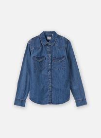 Hemden Heritage Western Denim Shirt-007WT dames blauw