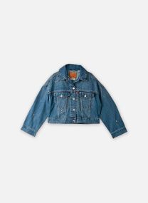 Jacken und Mäntel Loose Crop Trucker-0089L damen blau