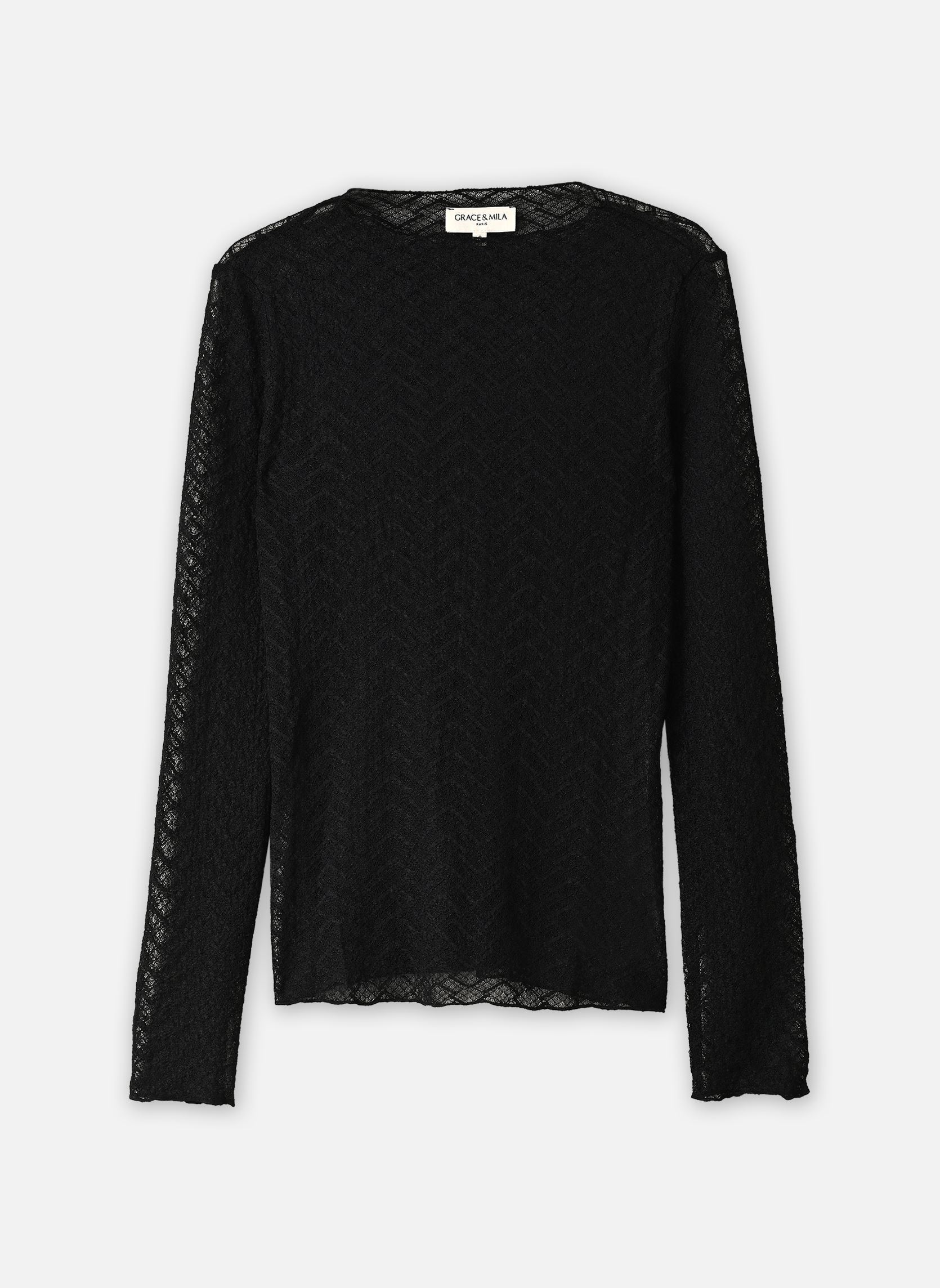 Tee-shirts Aube femme noir Grace & Mila Tee-shirts Aube femme noir NOIR