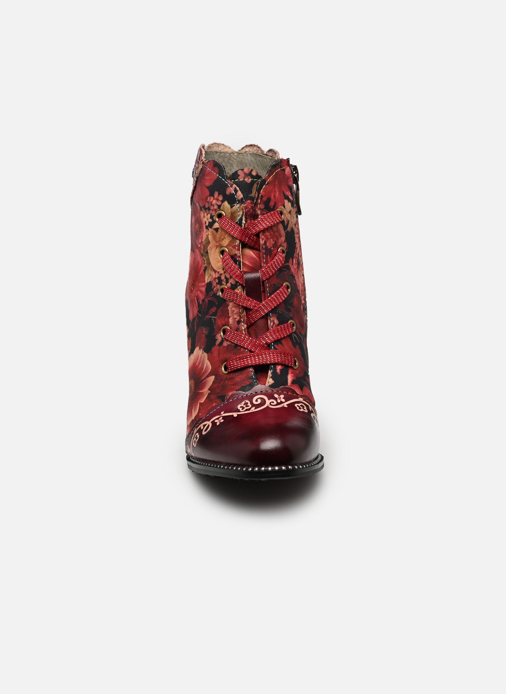Enkellaarzen en boots ALBANEO 427 dames rood Laura Vita Enkellaarzen en boots ALBANEO 427 dames rood GRENAT