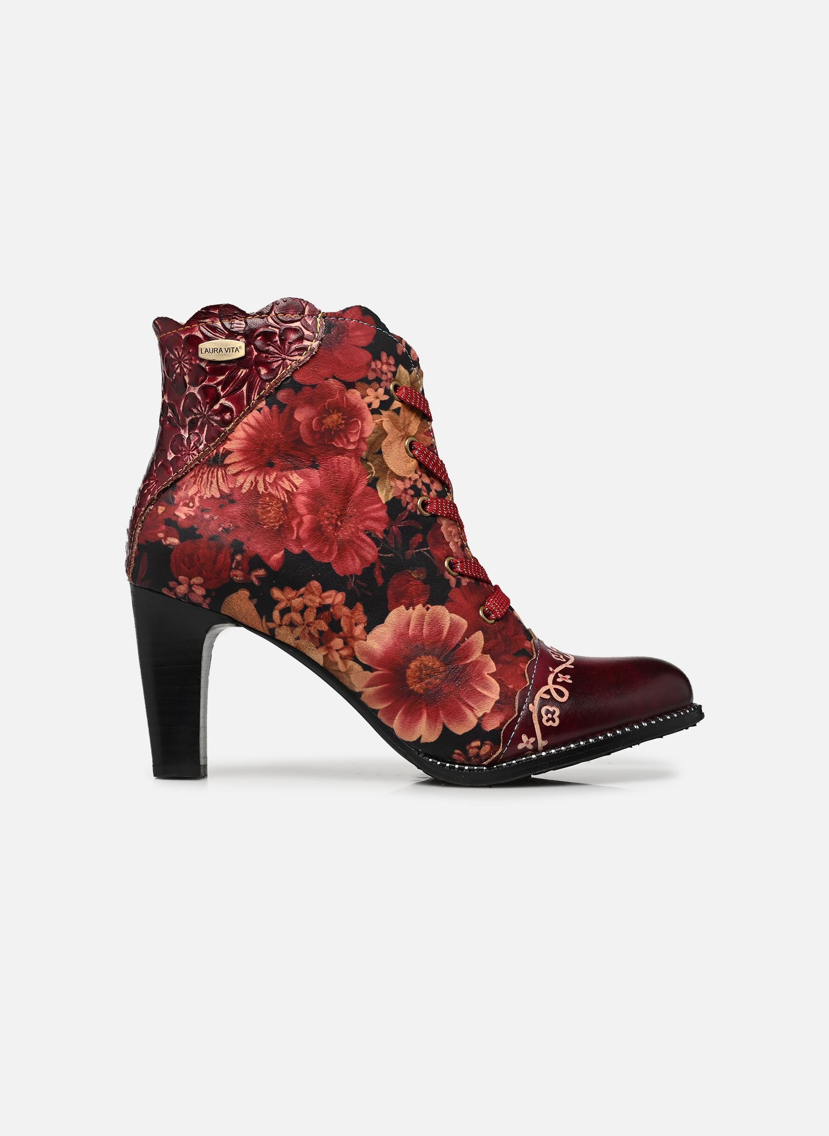 Enkellaarzen en boots ALBANEO 427 dames rood Laura Vita Enkellaarzen en boots ALBANEO 427 dames rood GRENAT