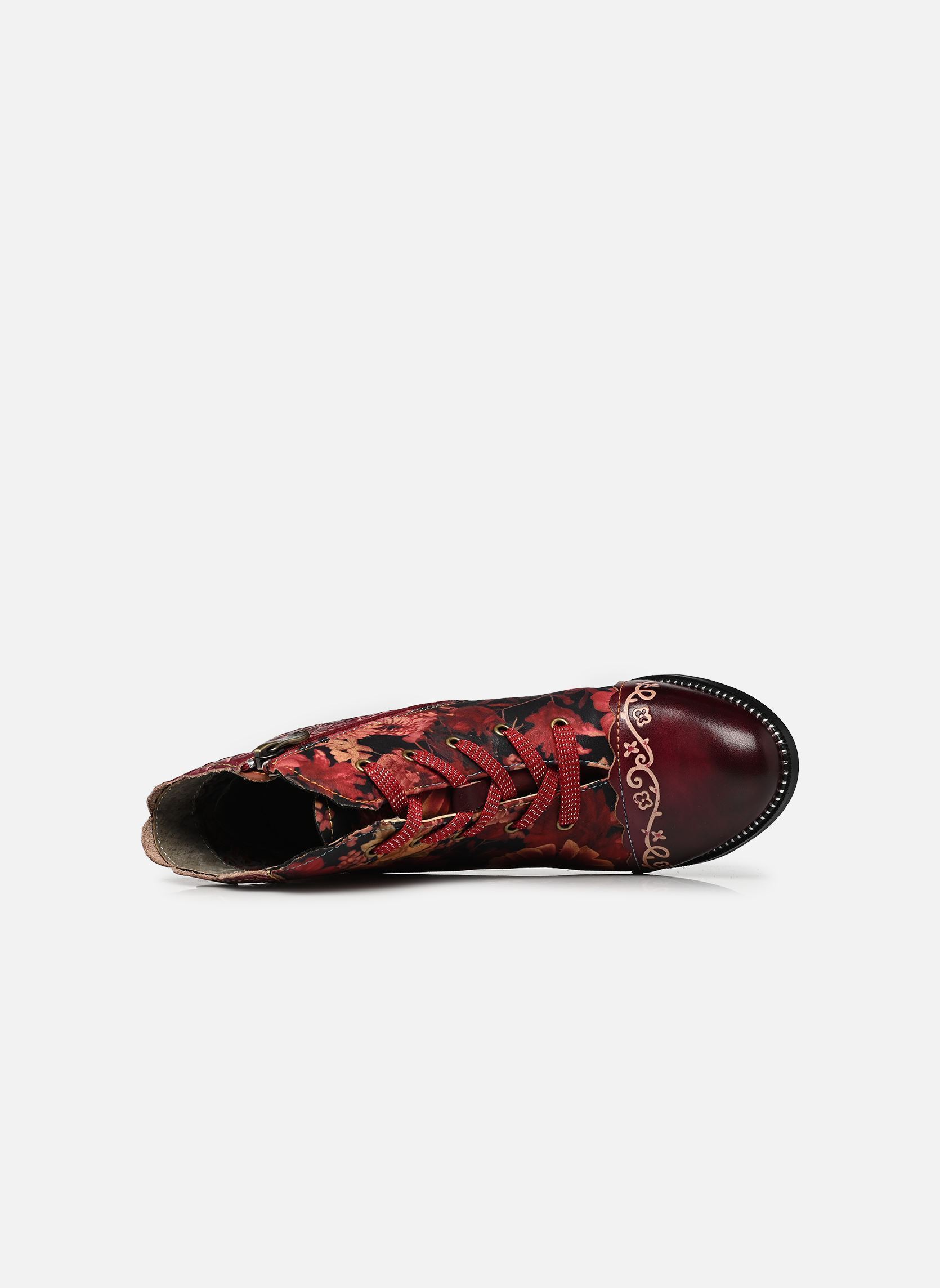 Enkellaarzen en boots ALBANEO 427 dames rood Laura Vita Enkellaarzen en boots ALBANEO 427 dames rood GRENAT
