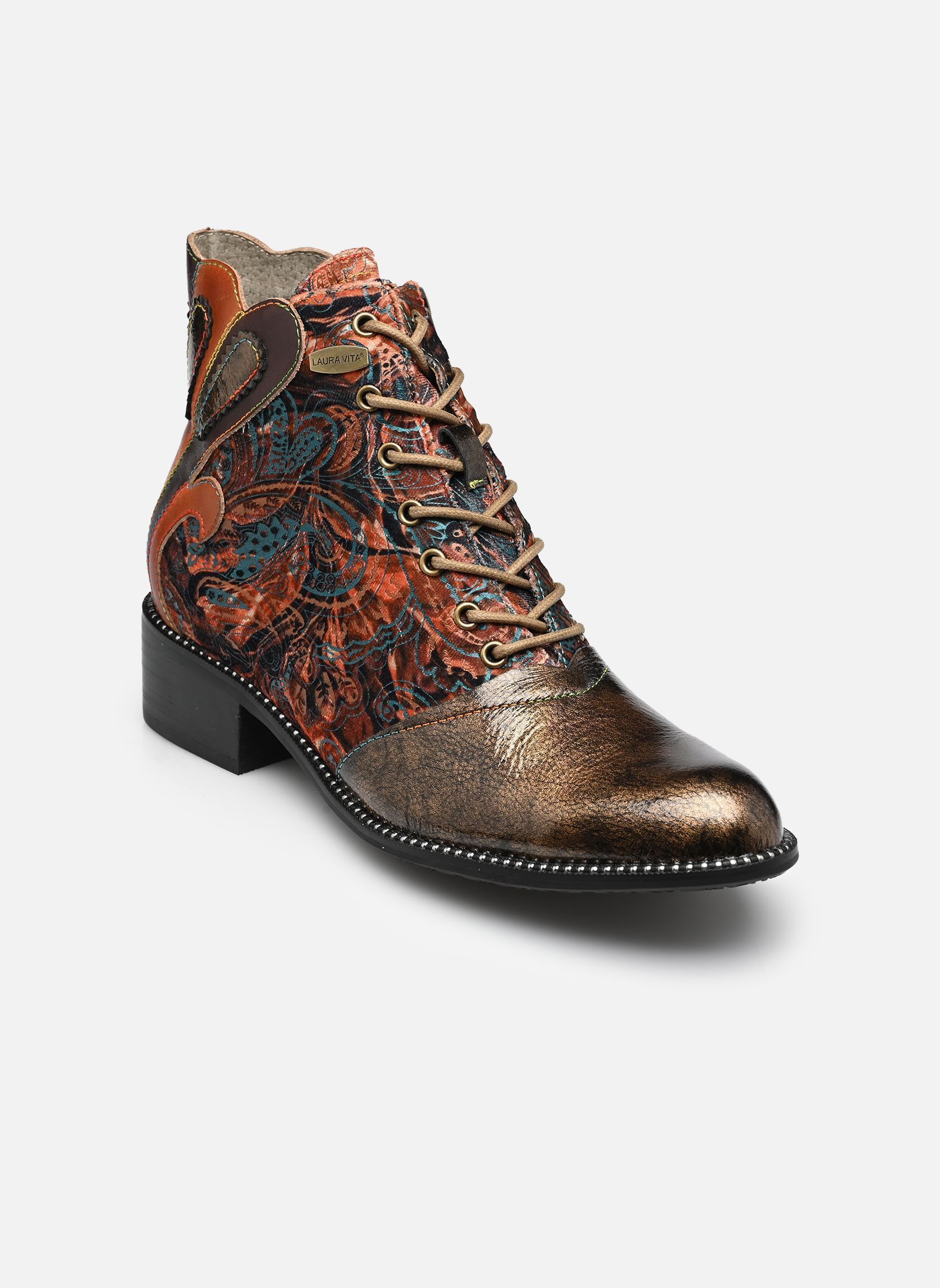 Enkellaarzen en boots ALICE 20 dames bruin Laura Vita Enkellaarzen en boots ALICE 20 dames bruin BRONZE