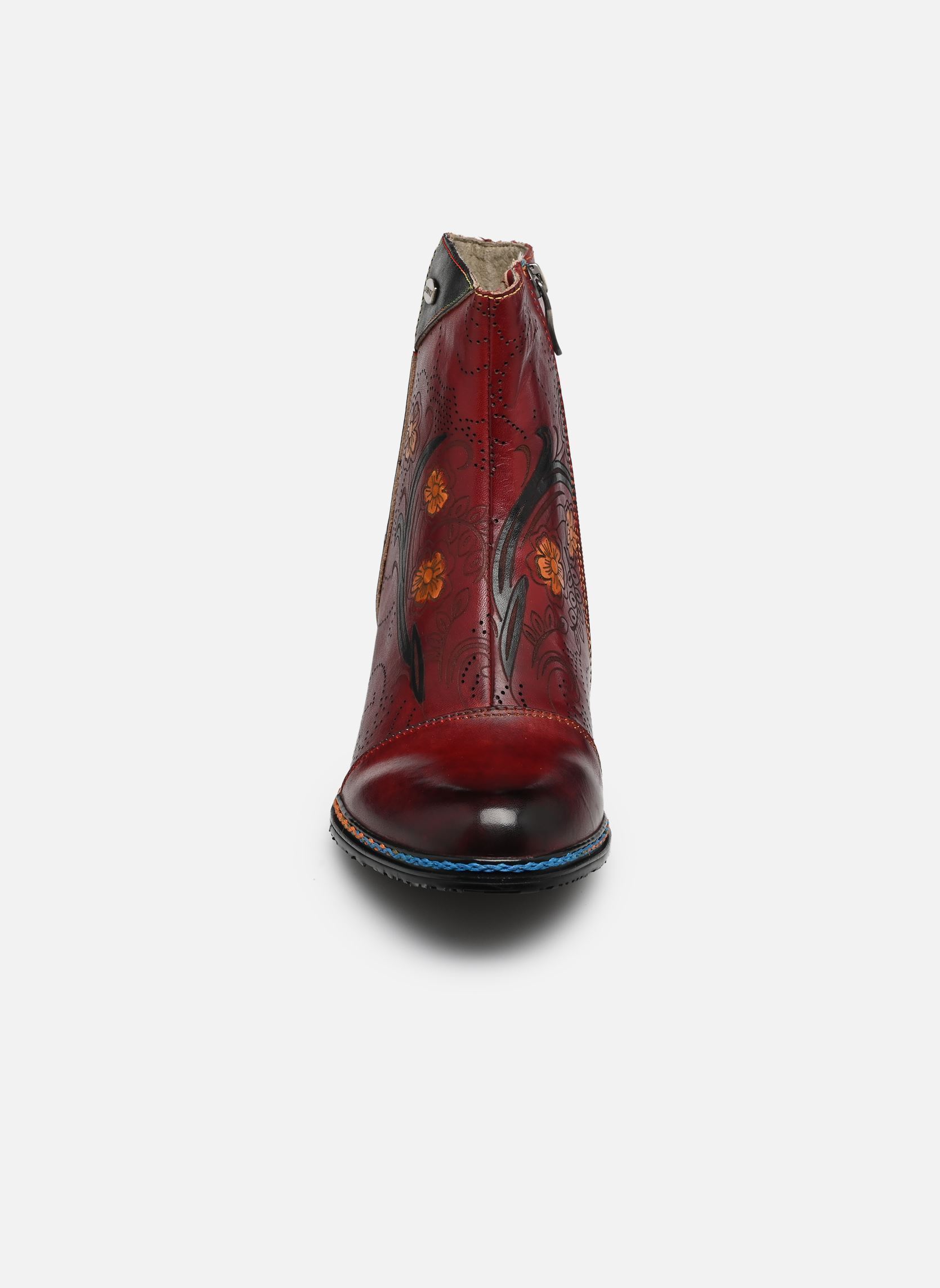 Enkellaarzen en boots CARLA 12 dames rood Laura Vita Enkellaarzen en boots CARLA 12 dames rood WINE