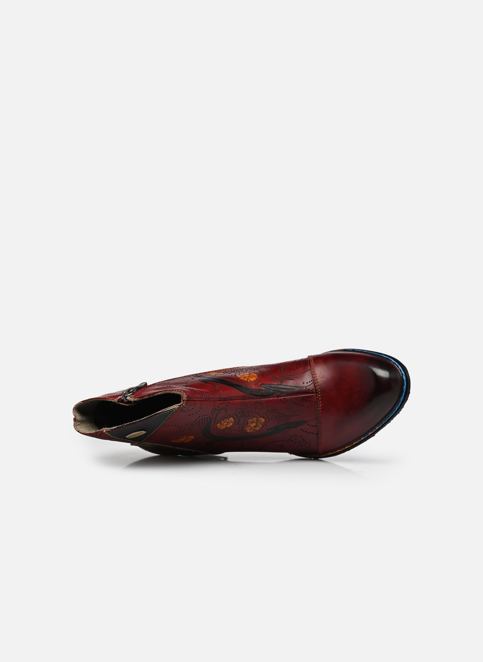 Enkellaarzen en boots CARLA 12 dames rood Laura Vita Enkellaarzen en boots CARLA 12 dames rood WINE