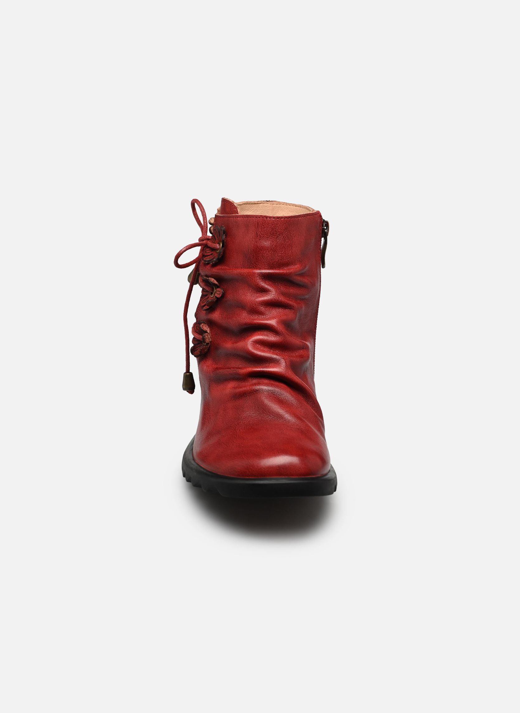Enkellaarzen en boots CYRIELLE 33 dames rood Laura Vita Enkellaarzen en boots CYRIELLE 33 dames rood WINE