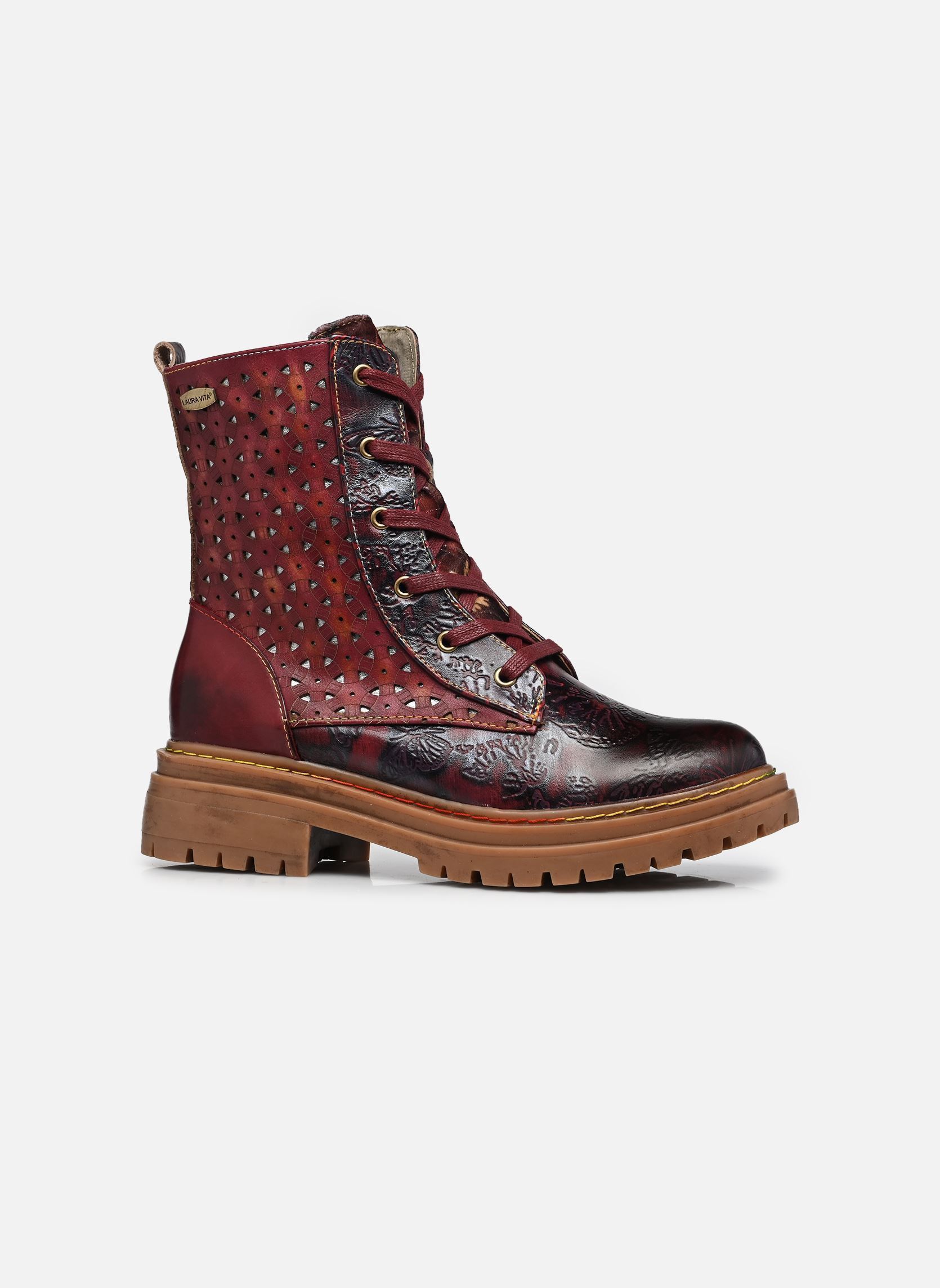 Bottines et boots KANDYO 23 femme rouge Laura Vita Bottines et boots KANDYO 23 femme rouge WINE