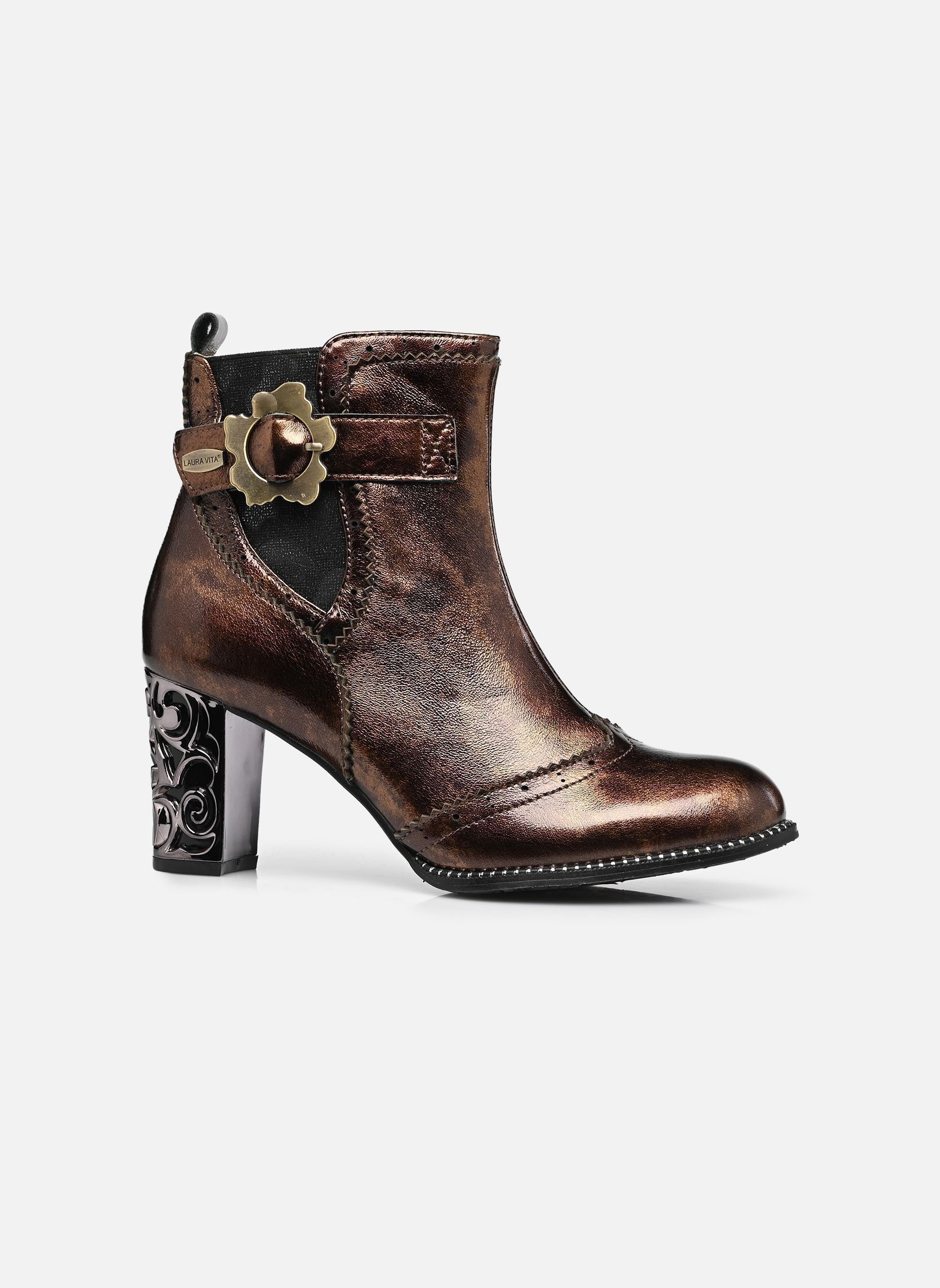 Enkellaarzen en boots LEDAO 615 dames goud en brons Laura Vita Enkellaarzen en boots LEDAO 615 dames goud en brons BRONZE