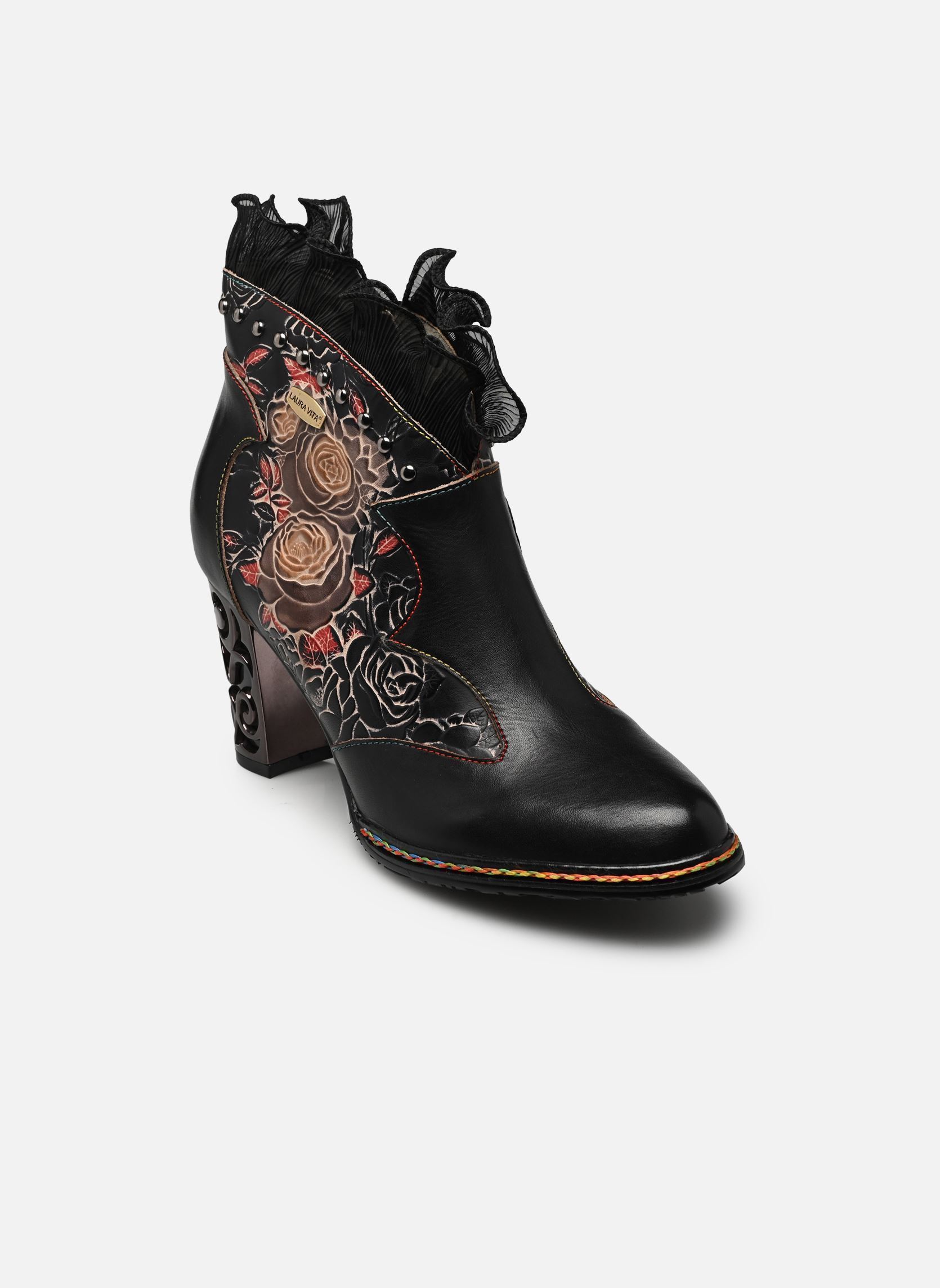 Enkellaarzen en boots LEDAO 63 dames zwart Laura Vita Enkellaarzen en boots LEDAO 63 dames zwart NOIR