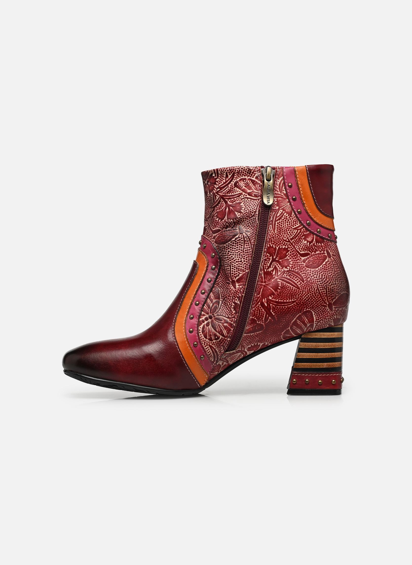 Enkellaarzen en boots TALAO 02 dames rood Laura Vita Enkellaarzen en boots TALAO 02 dames rood WINE