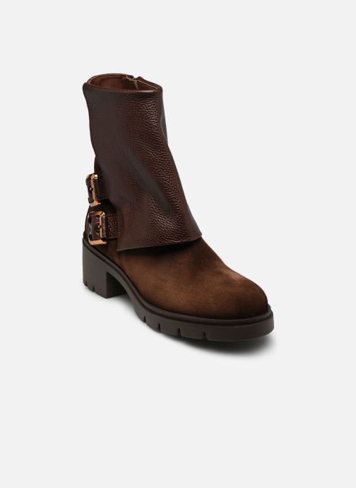 Hispanitas Enkellaarzen en boots CHICAGO-I26 dames bruin