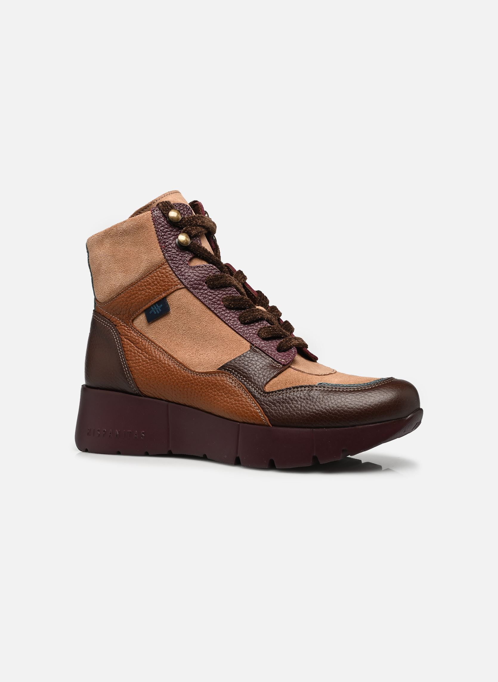 Enkellaarzen en boots MONTANA-I26 dames bruin Hispanitas Enkellaarzen en boots MONTANA-I26 dames bruin ESPRESSO