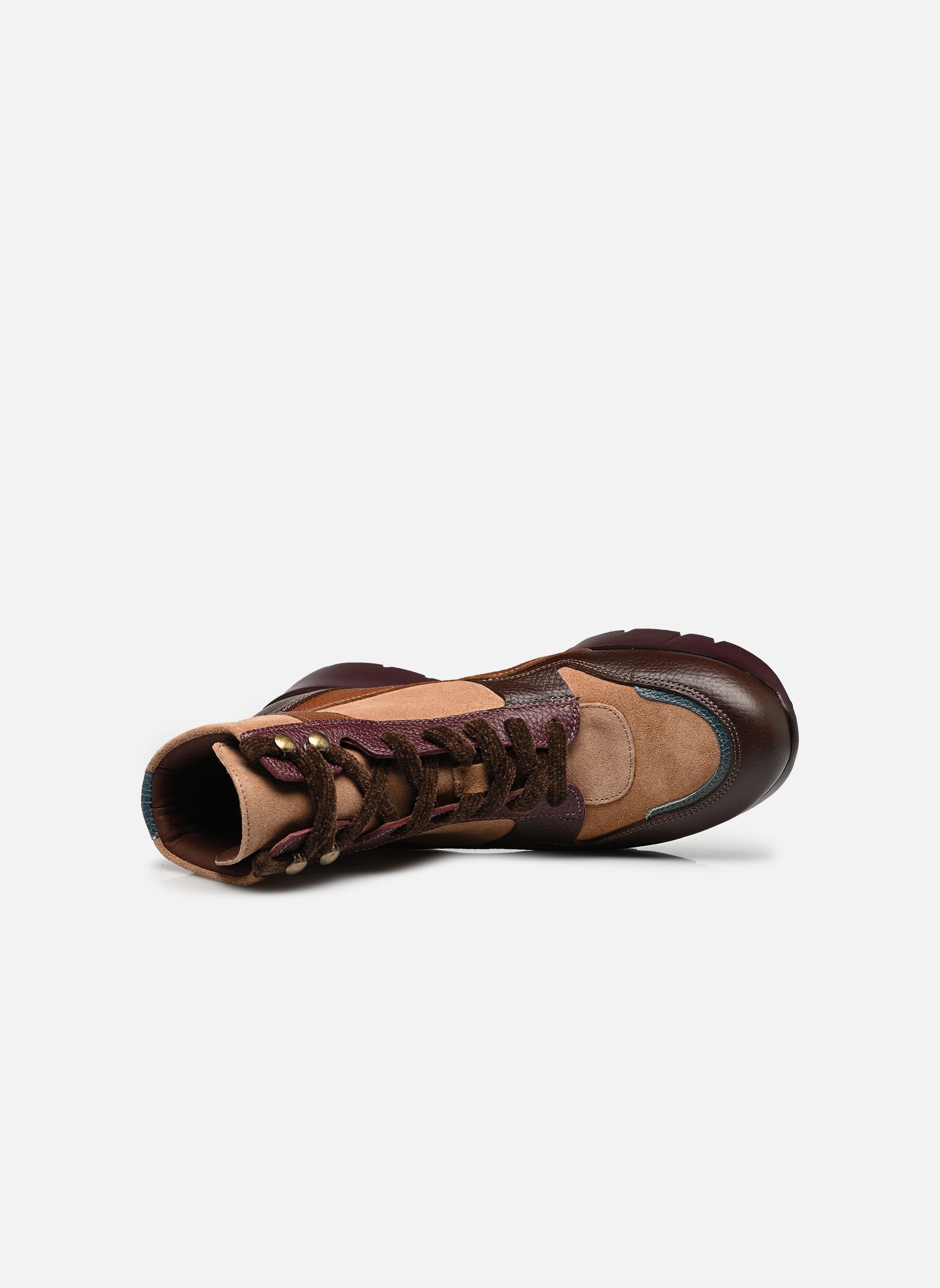 Enkellaarzen en boots MONTANA-I26 dames bruin Hispanitas Enkellaarzen en boots MONTANA-I26 dames bruin ESPRESSO