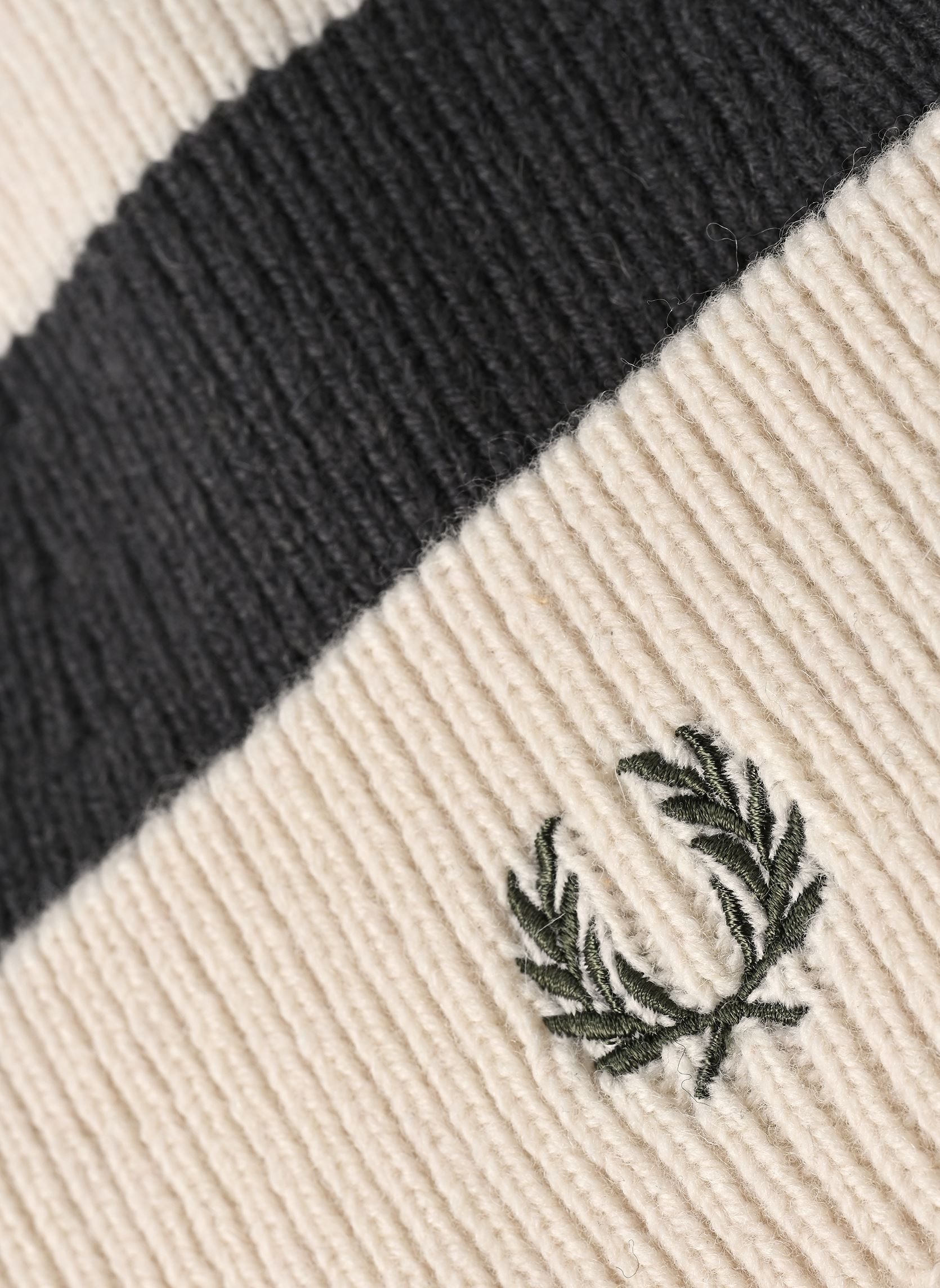 Accessoires Bold Stripe Ribbed Beanie vert Fred Perry Accessoires Bold Stripe Ribbed Beanie vert ECRU