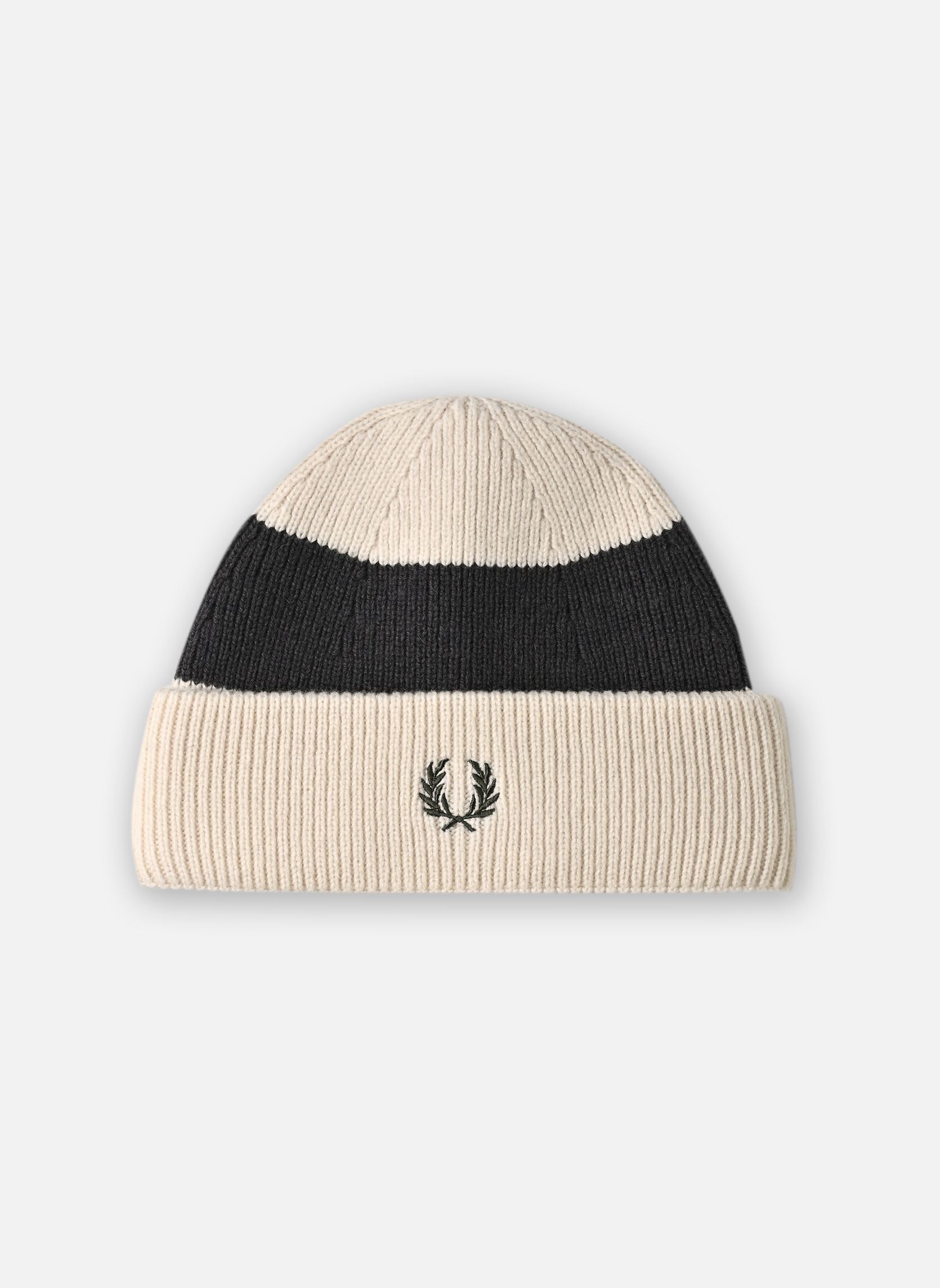 Accessoires Bold Stripe Ribbed Beanie vert Fred Perry Accessoires Bold Stripe Ribbed Beanie vert ECRU