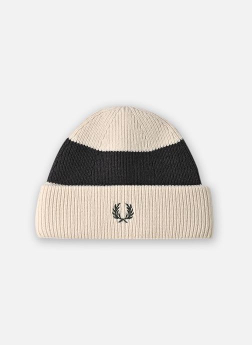 Fred Perry Accessoires Bold Stripe Ribbed Beanie vert