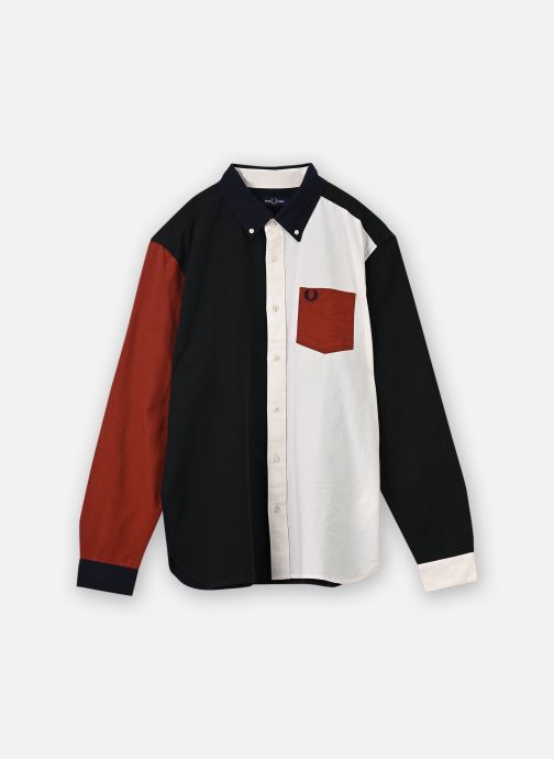 Fred Perry Poloshirts Colour Block Oxford Shirt herren marineblau
