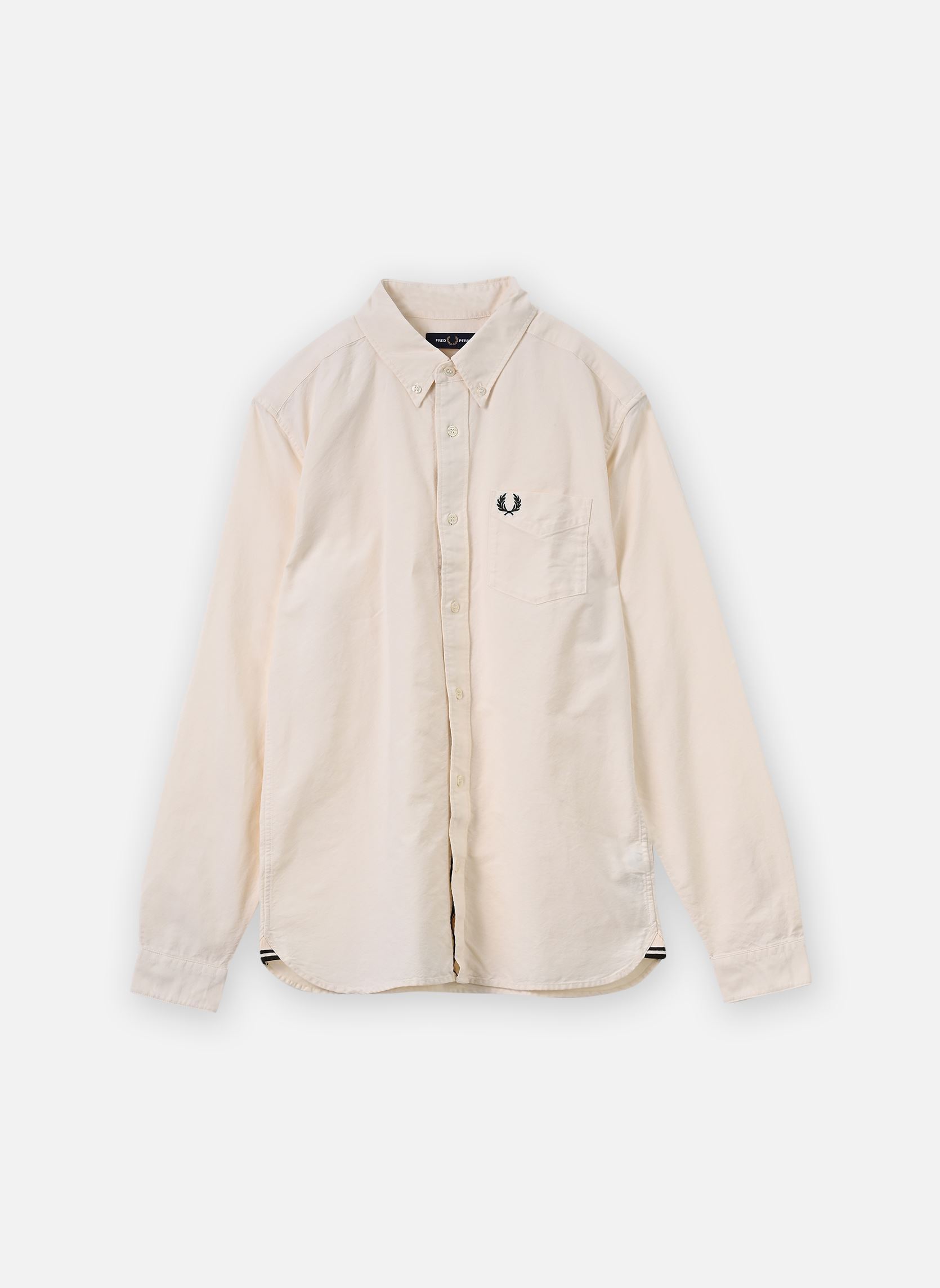 Poloshirts Concealed Tipped Oxford Shirt herren weiß Fred Perry Poloshirts Concealed Tipped Oxford Shirt herren weiß ECRU
