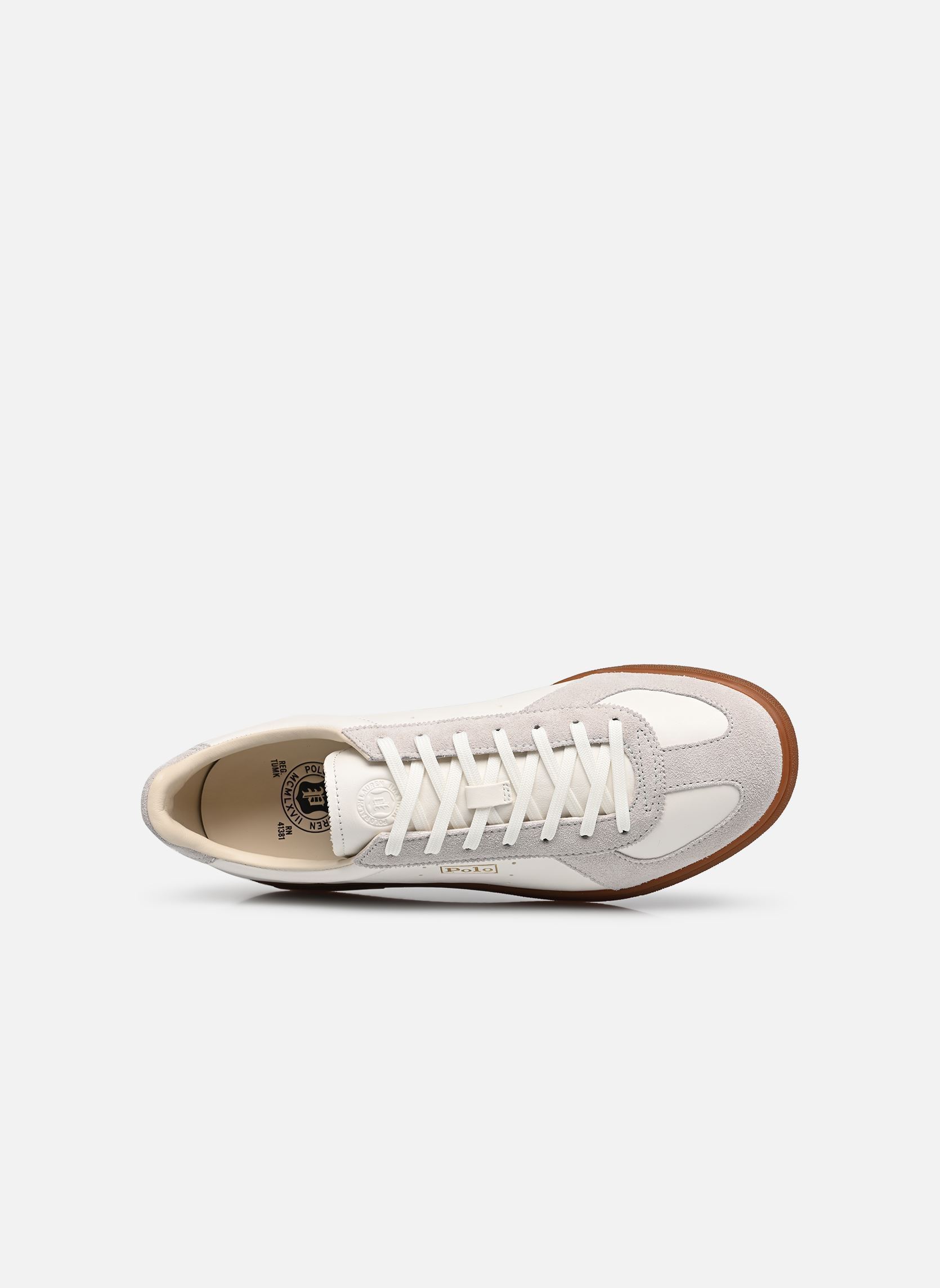 Sneakers BEDFORD MILT heren wit Polo Ralph Lauren Sneakers BEDFORD MILT heren wit DECKWASH WHITE/GREY VIOLET