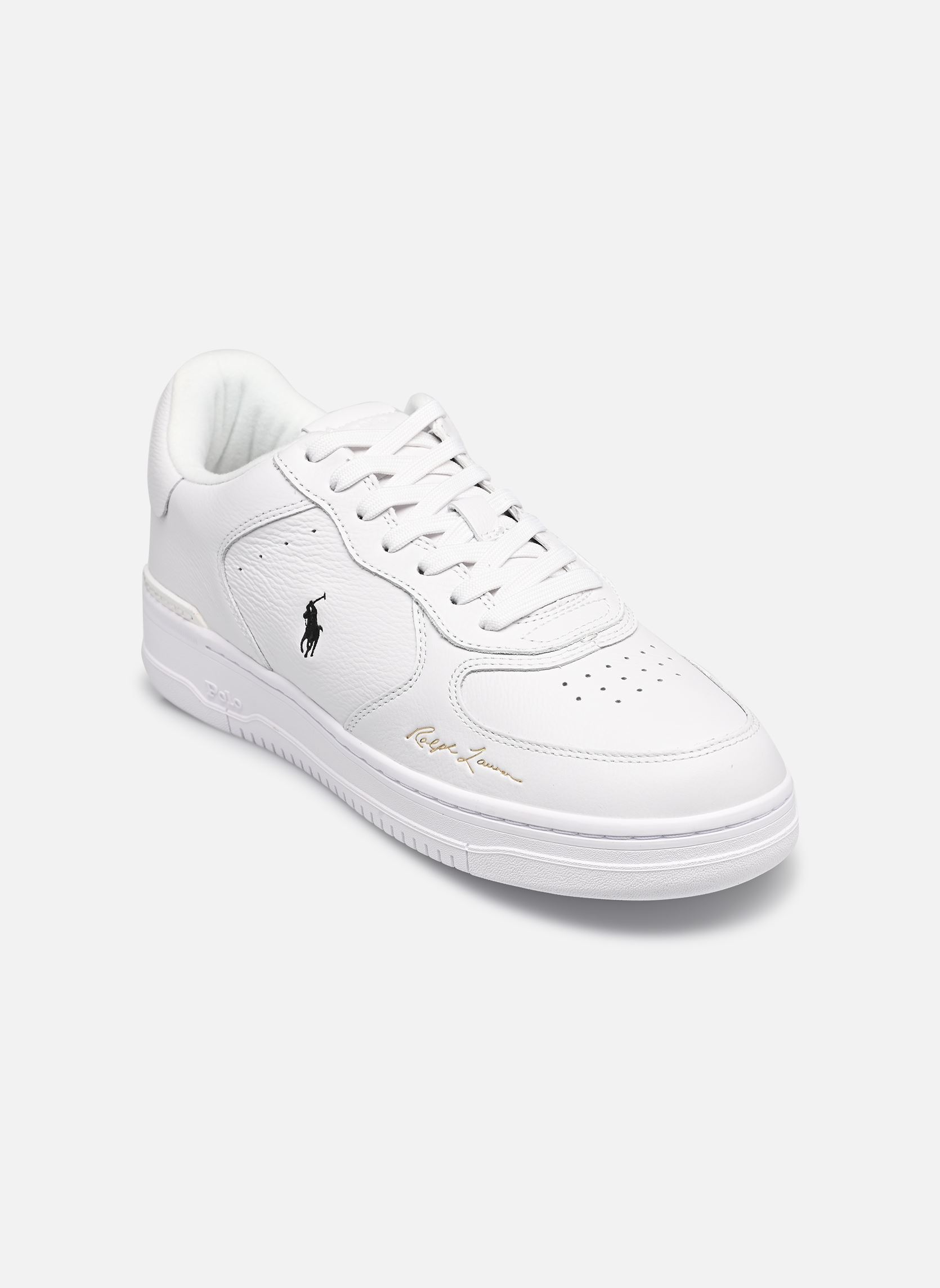 Baskets MASTERS COURT SIG homme blanc Polo Ralph Lauren Baskets MASTERS COURT SIG homme blanc WHITE/BLACK PP