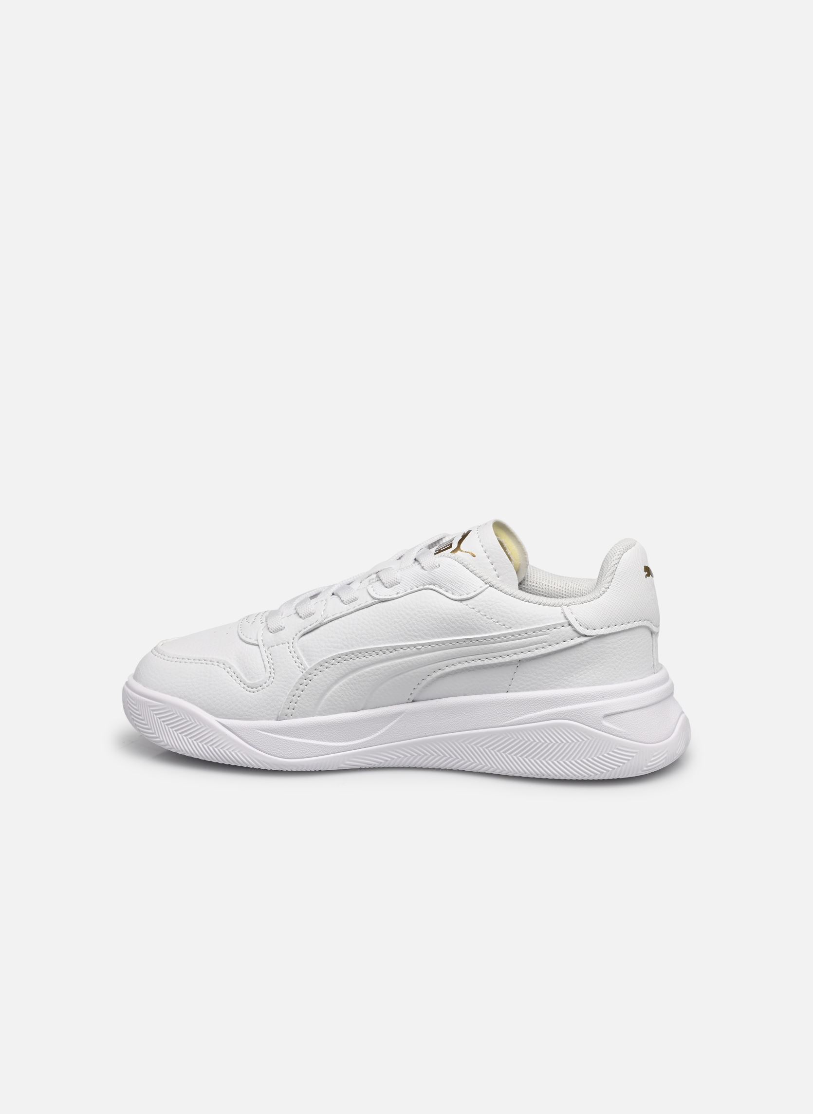 Baskets Court Bae AC PS fille blanc Puma Baskets Court Bae AC PS fille blanc PUMA WHITE-PUMA WHITE-PUMA GOL