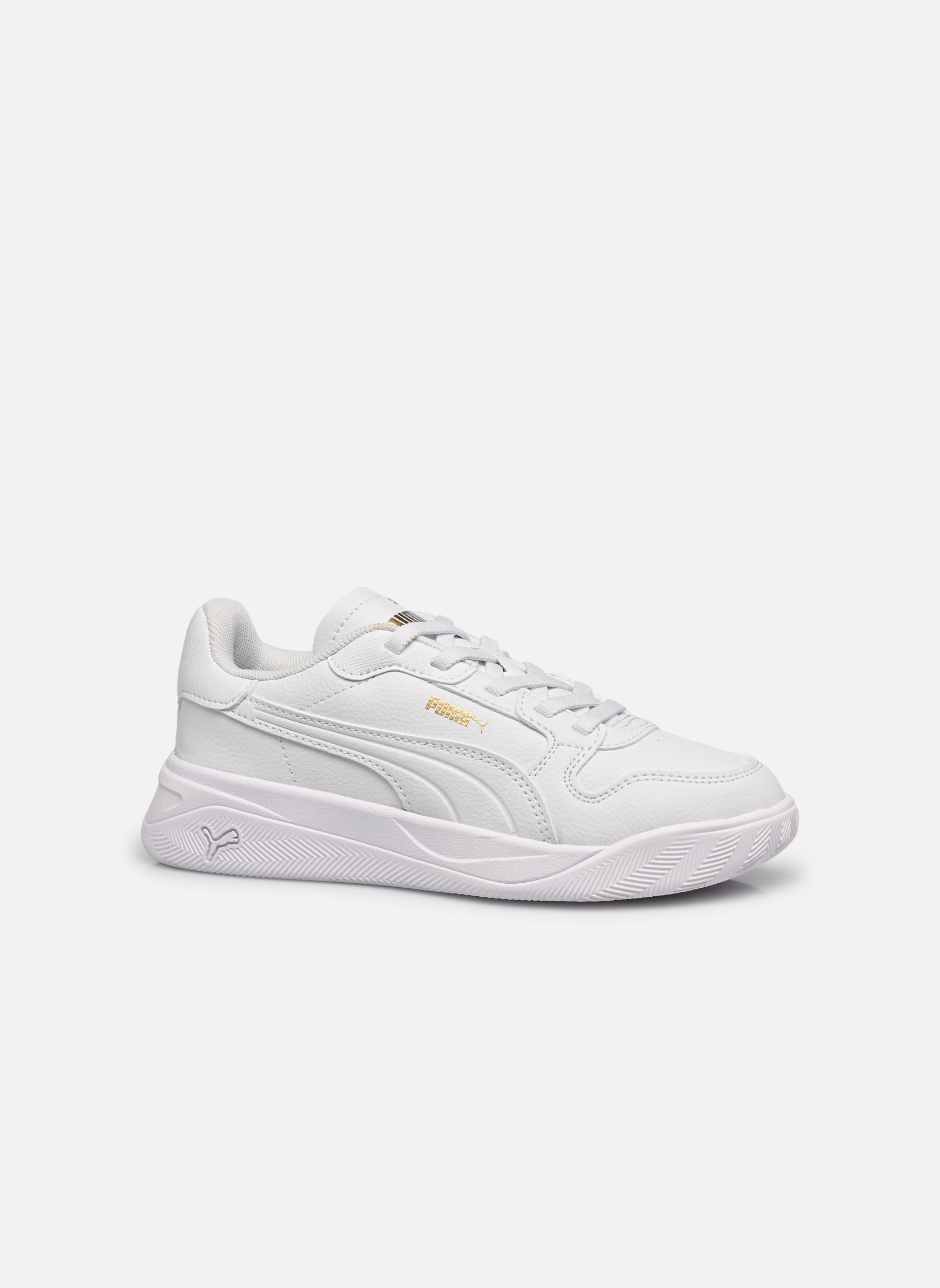 Baskets Court Bae AC PS fille blanc Puma Baskets Court Bae AC PS fille blanc PUMA WHITE-PUMA WHITE-PUMA GOL