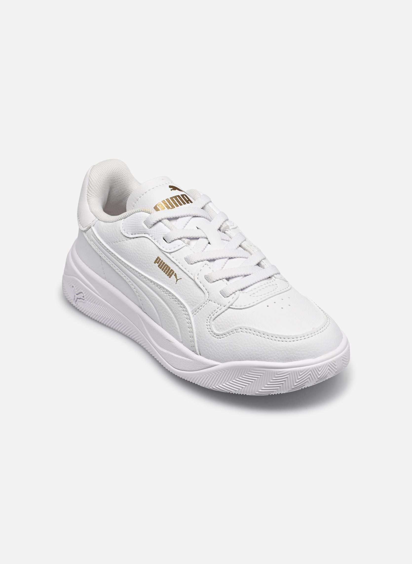 Baskets Court Bae AC PS fille blanc Puma Baskets Court Bae AC PS fille blanc PUMA WHITE-PUMA WHITE-PUMA GOL
